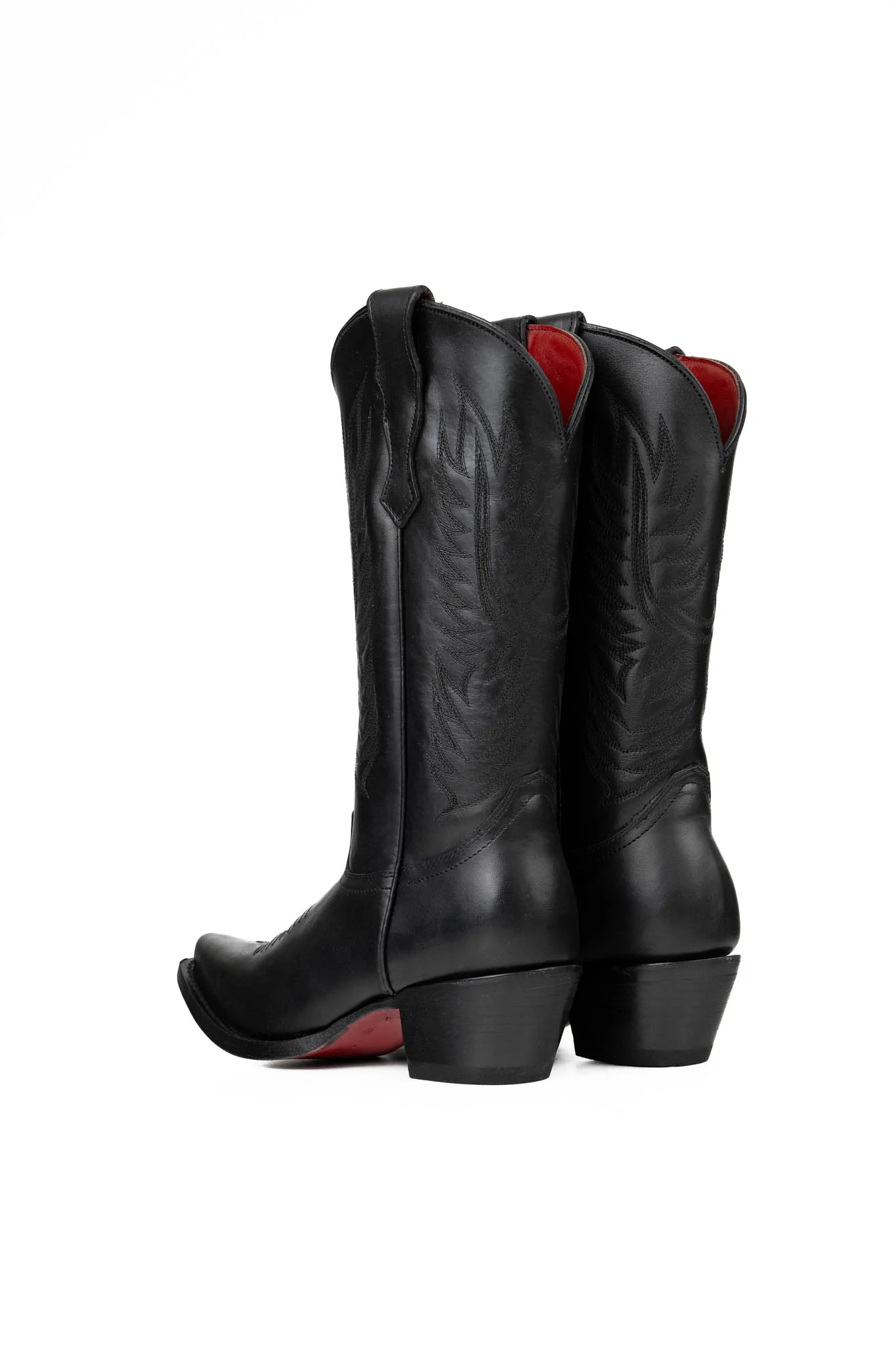 602 Ruby Ebano Red Sole Snip Toe Cowgirl Boot - Image 3