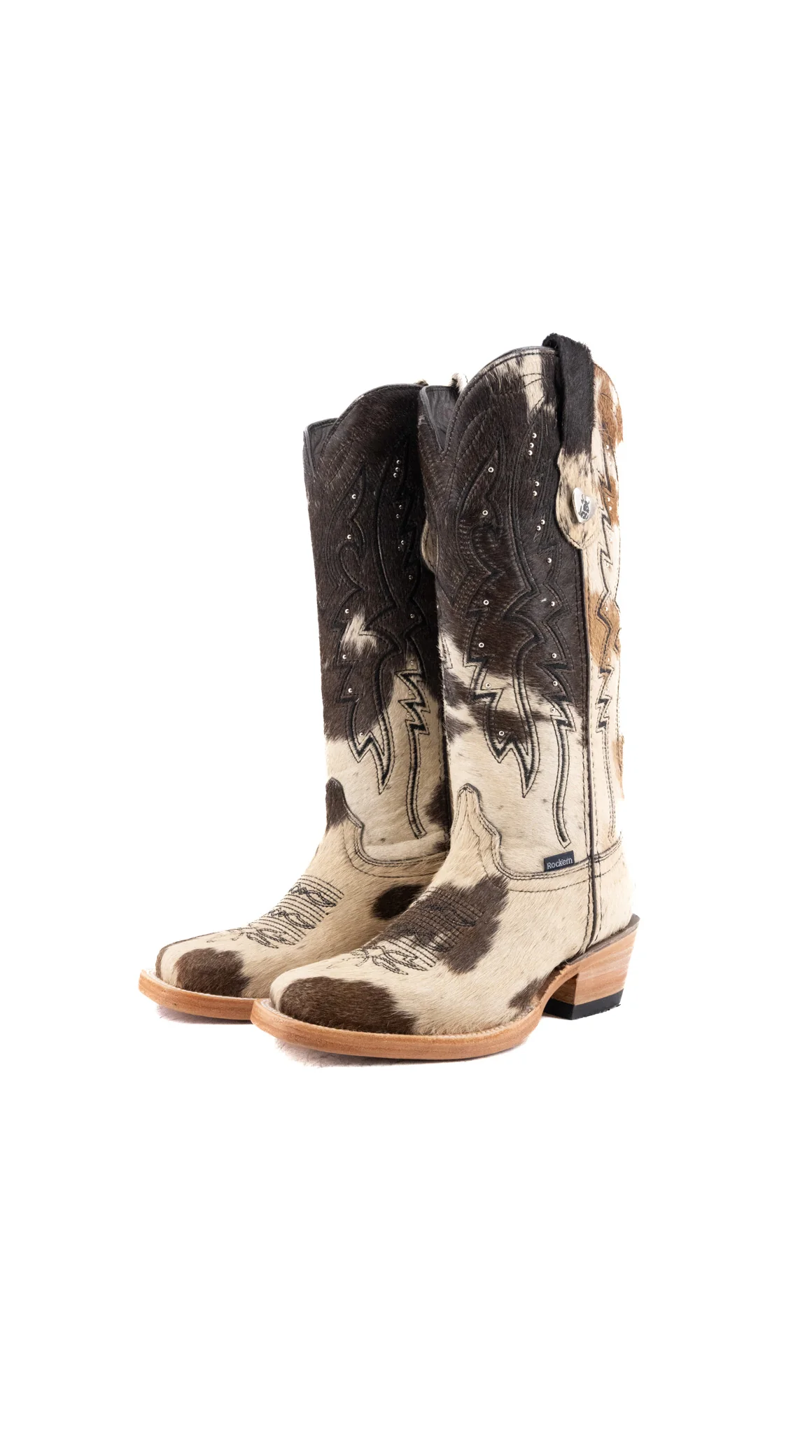 Alexa Cowhide Frontier Toe Cowgirl Boot Size 5 Box CW80