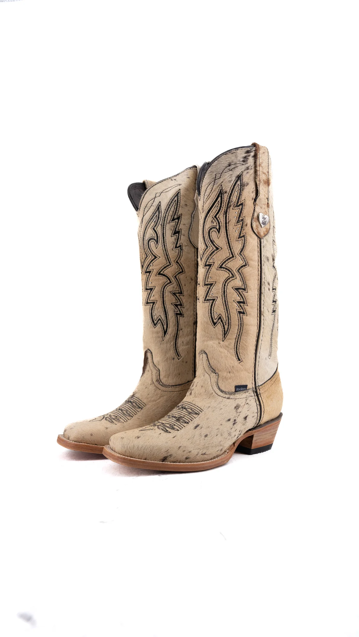 Alexa Cowhide Frontier Toe Cowgirl Boot Size 9 Box CW95