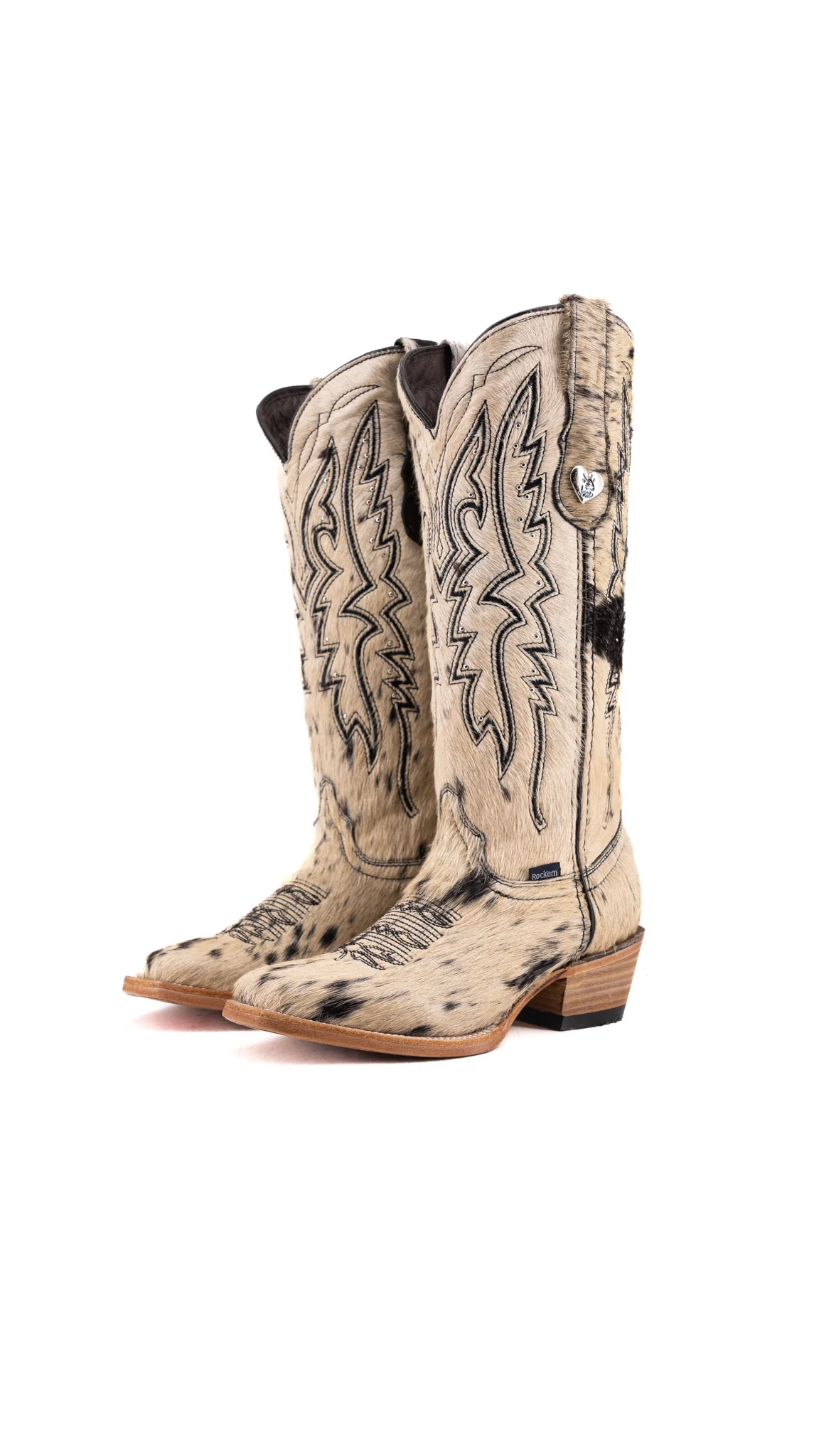 Alexa Cowhide Frontier Toe Cowgirl Boot Size 7 Box AW31