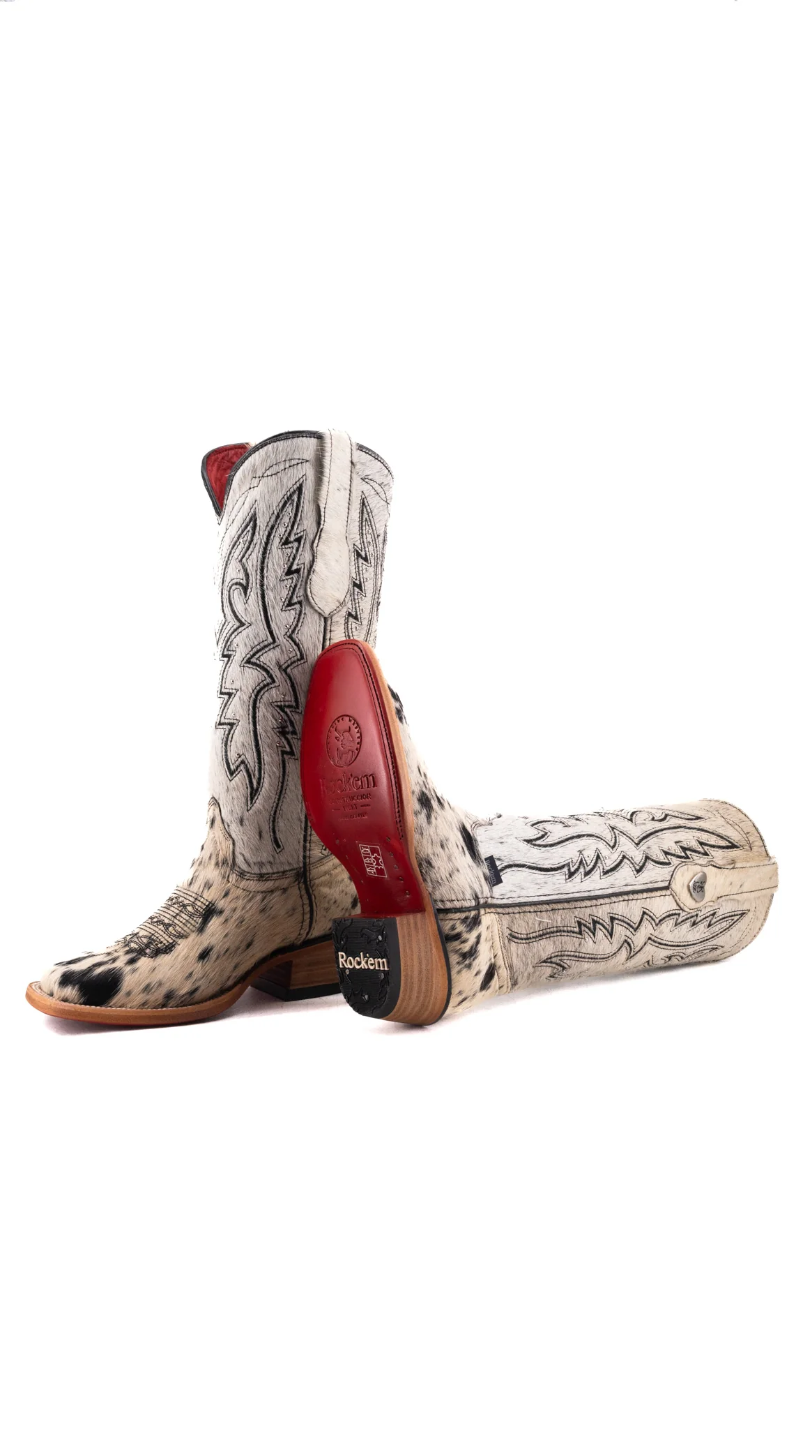 Alexa Cowhide Red Bottom Frontier Toe Cowgirl Boot Size 5 Box XW2 - Image 2
