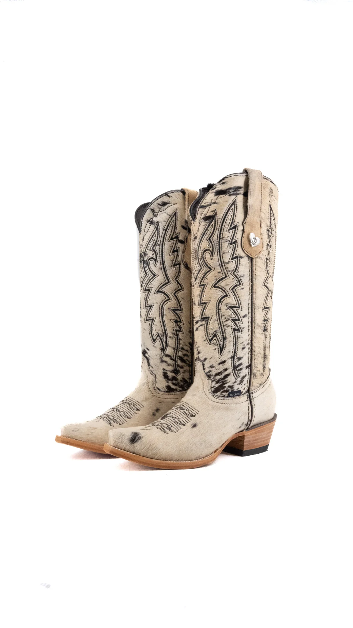 Alexa Cowhide Snip Toe Cowgirl Boot Size 7 Box CW86