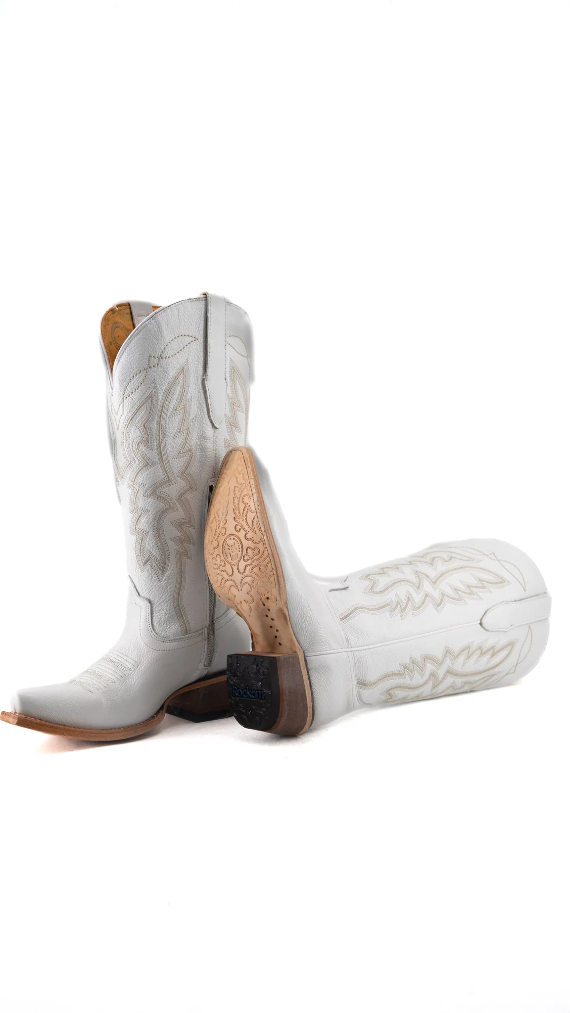 Alexia Midi Wide Calf Snip Toe Cowgirl Boot - Image 5