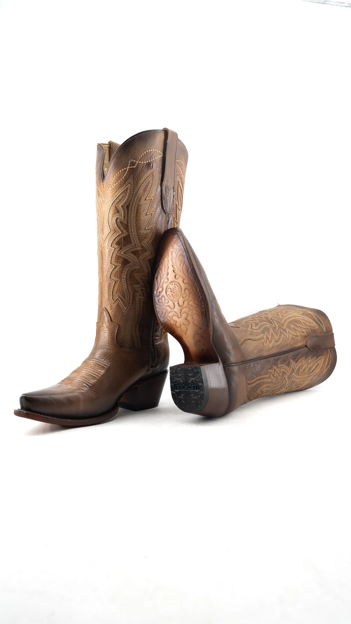 Alexia Midi Wide Calf Snip Toe Cowgirl Boot - Image 9