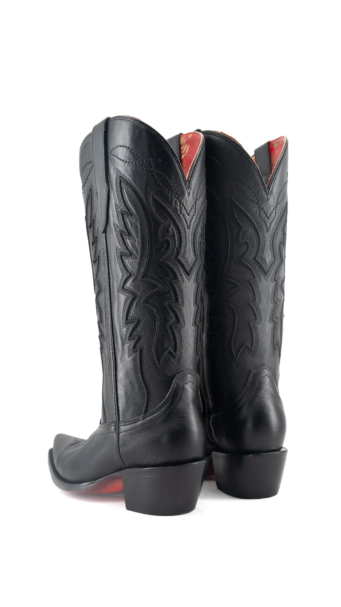 Alexia Red Bottom Snip Toe Midi Wide Calf Cowgirl Boot - Image 9