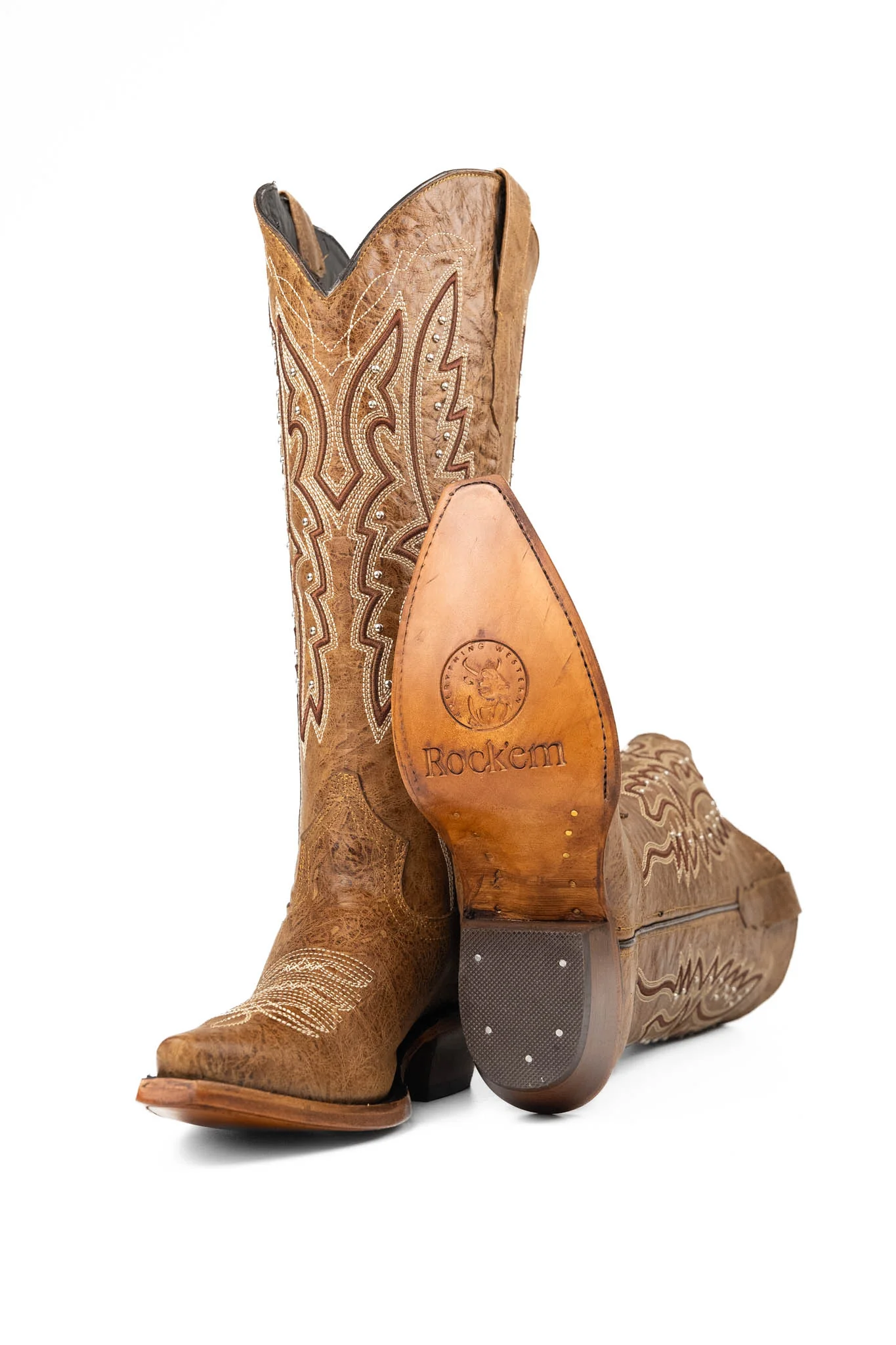 Alexa Midi Wide Calf Snip Toe Cowgirl Boot - Image 10