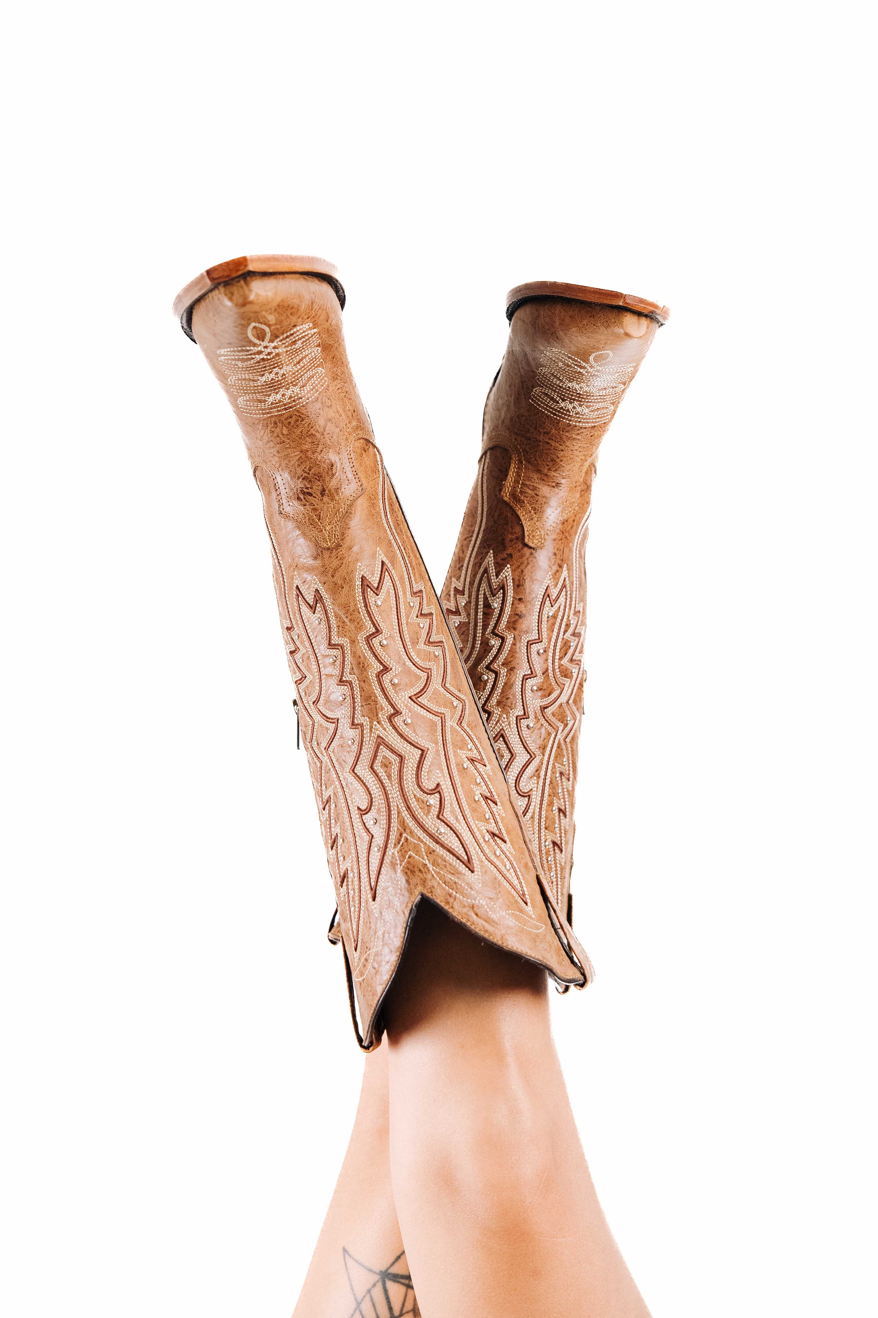 Alexa Midi Wide Calf Snip Toe Cowgirl Boot - Image 12