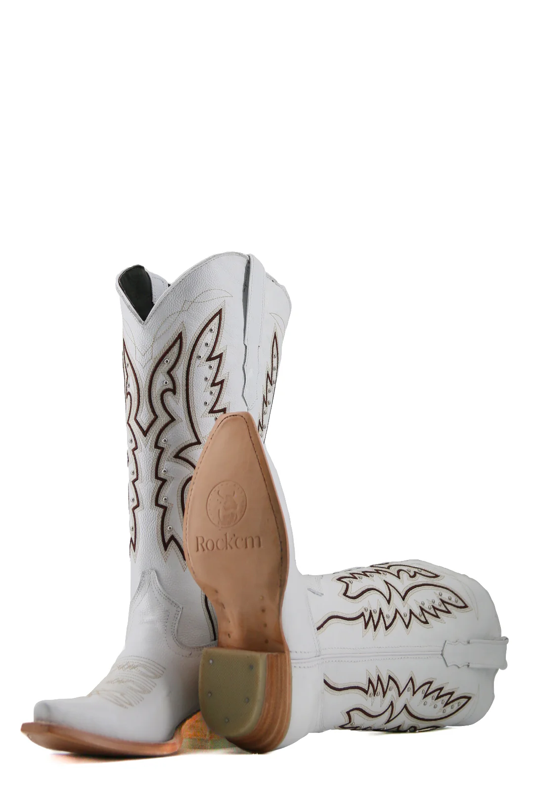 Alexa Midi Wide Calf Snip Toe Cowgirl Boot - Image 4
