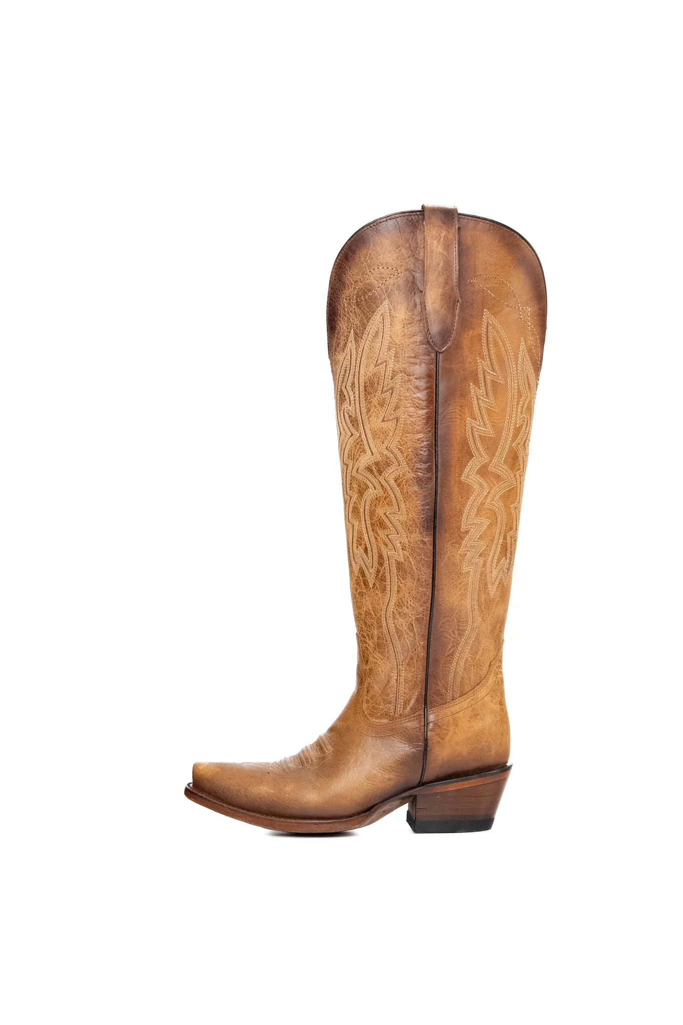 Alexia Tall Wide Calf Snip Toe Cowgirl Boot - Image 2