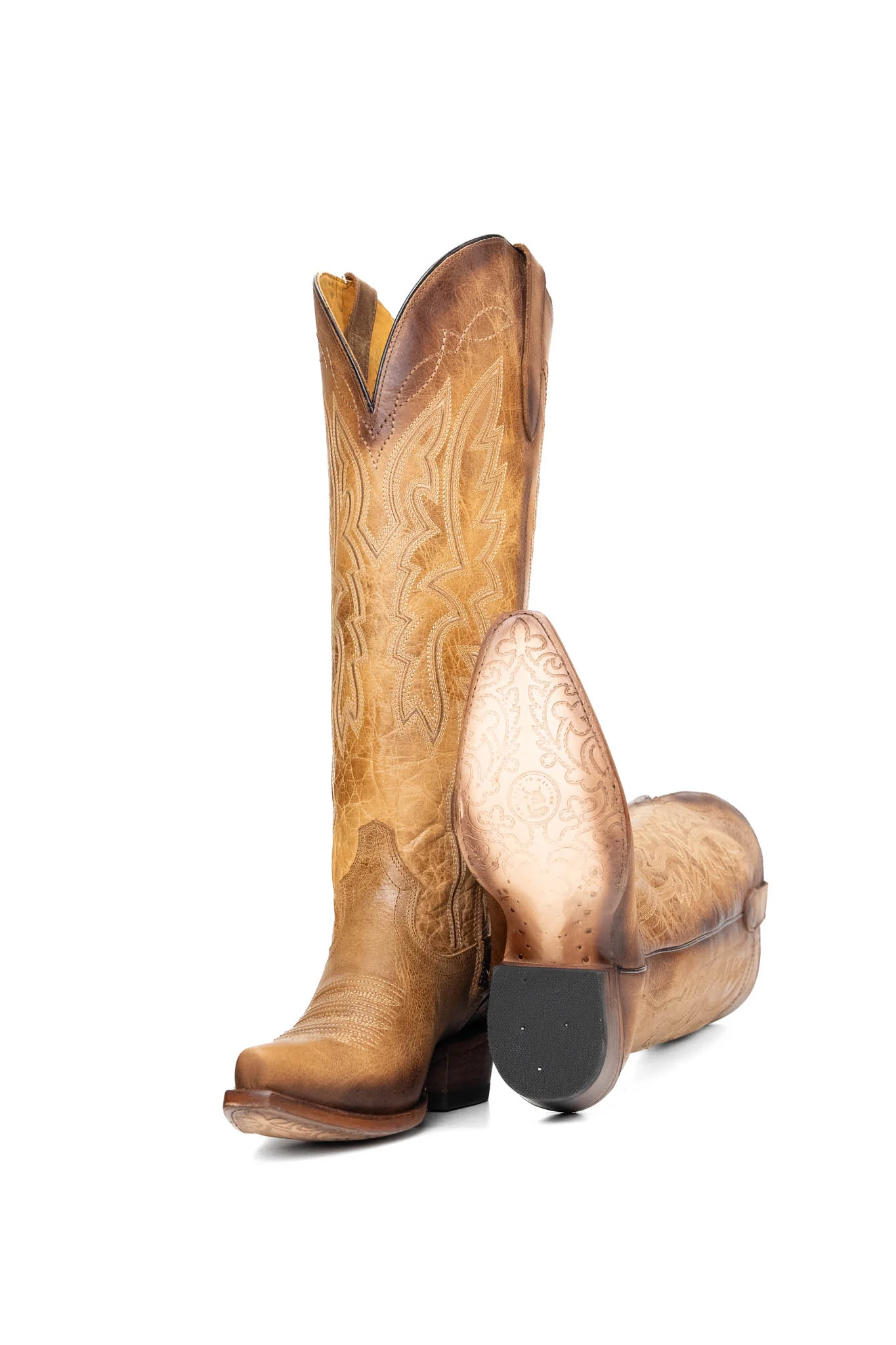 Alexia Tall Wide Calf Snip Toe Cowgirl Boot - Image 4