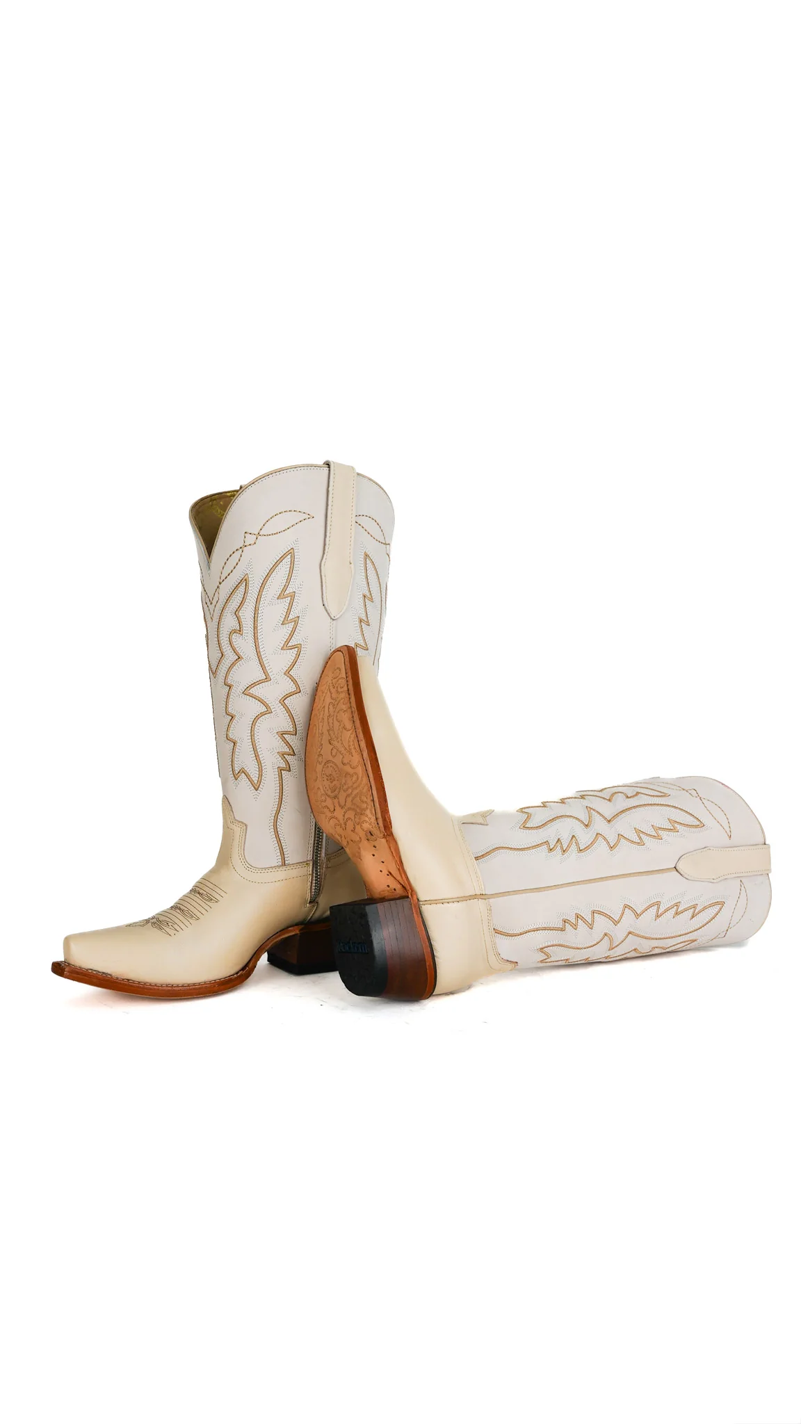 Alexia Nobuck Midi Wide Calf Snip Toe Cowgirl Boot - Image 4