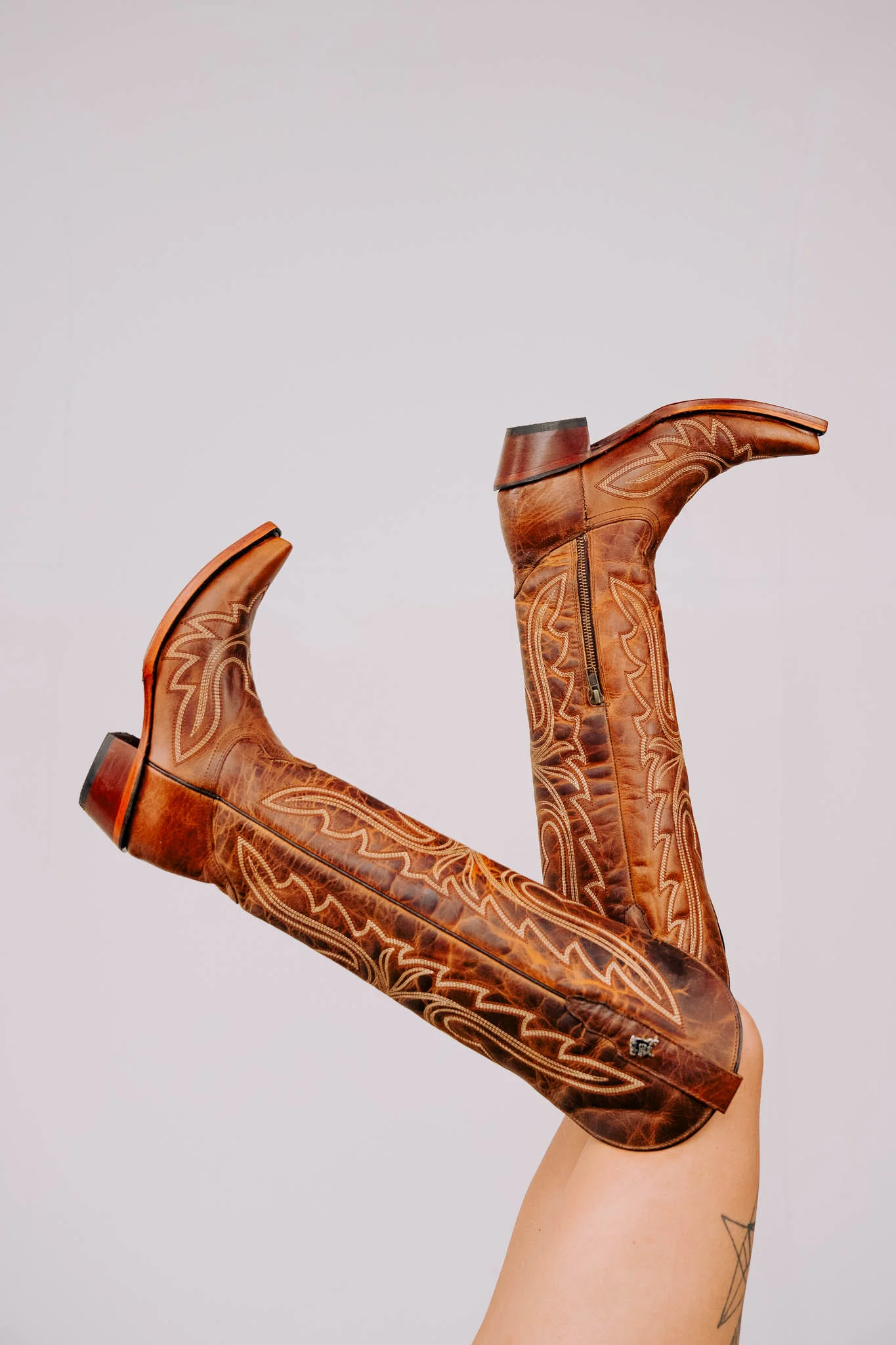 Allison Tall Snip Toe Cowgirl Boot - Image 3