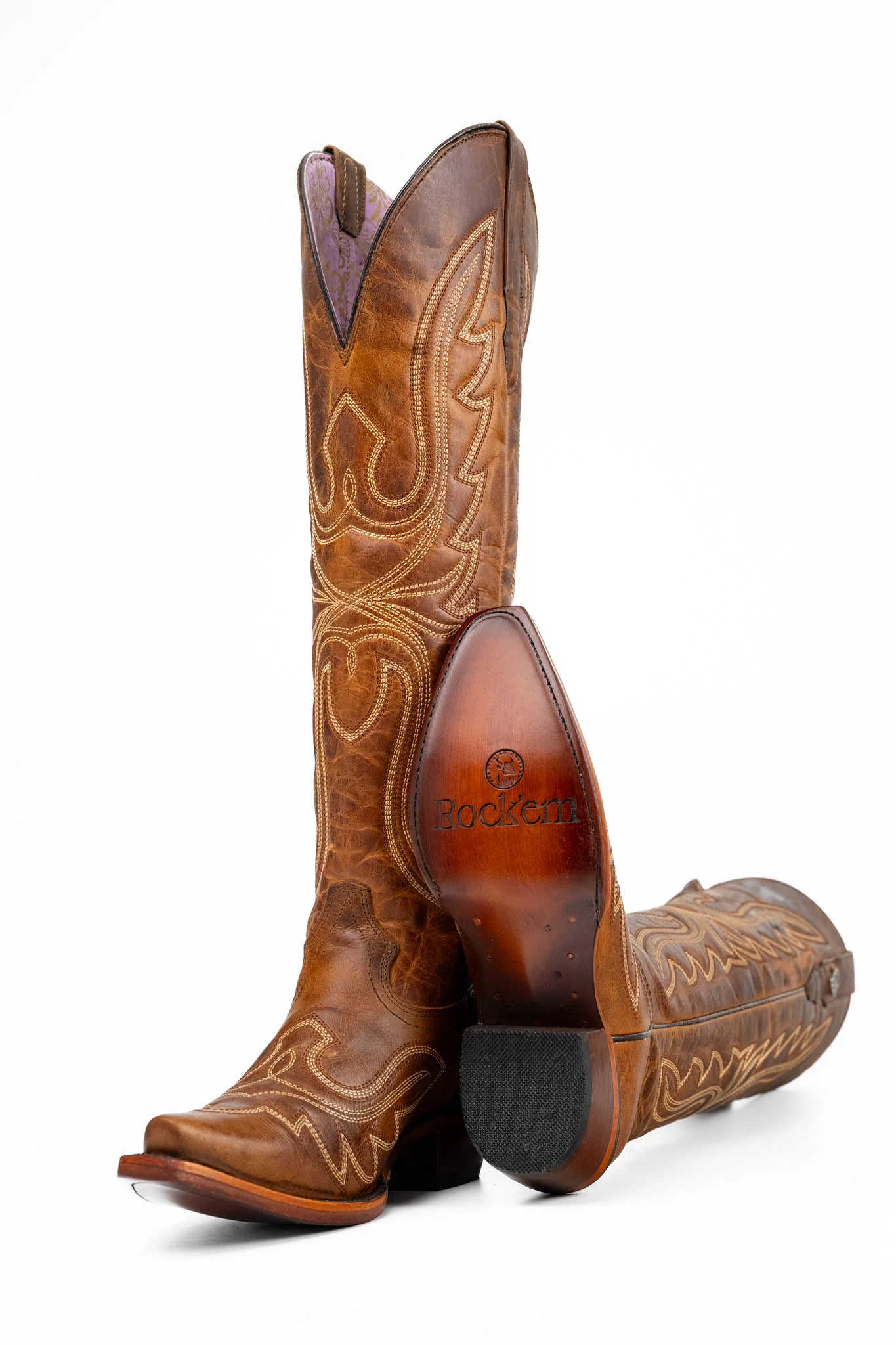 Allison Tall Snip Toe Cowgirl Boot - Image 6