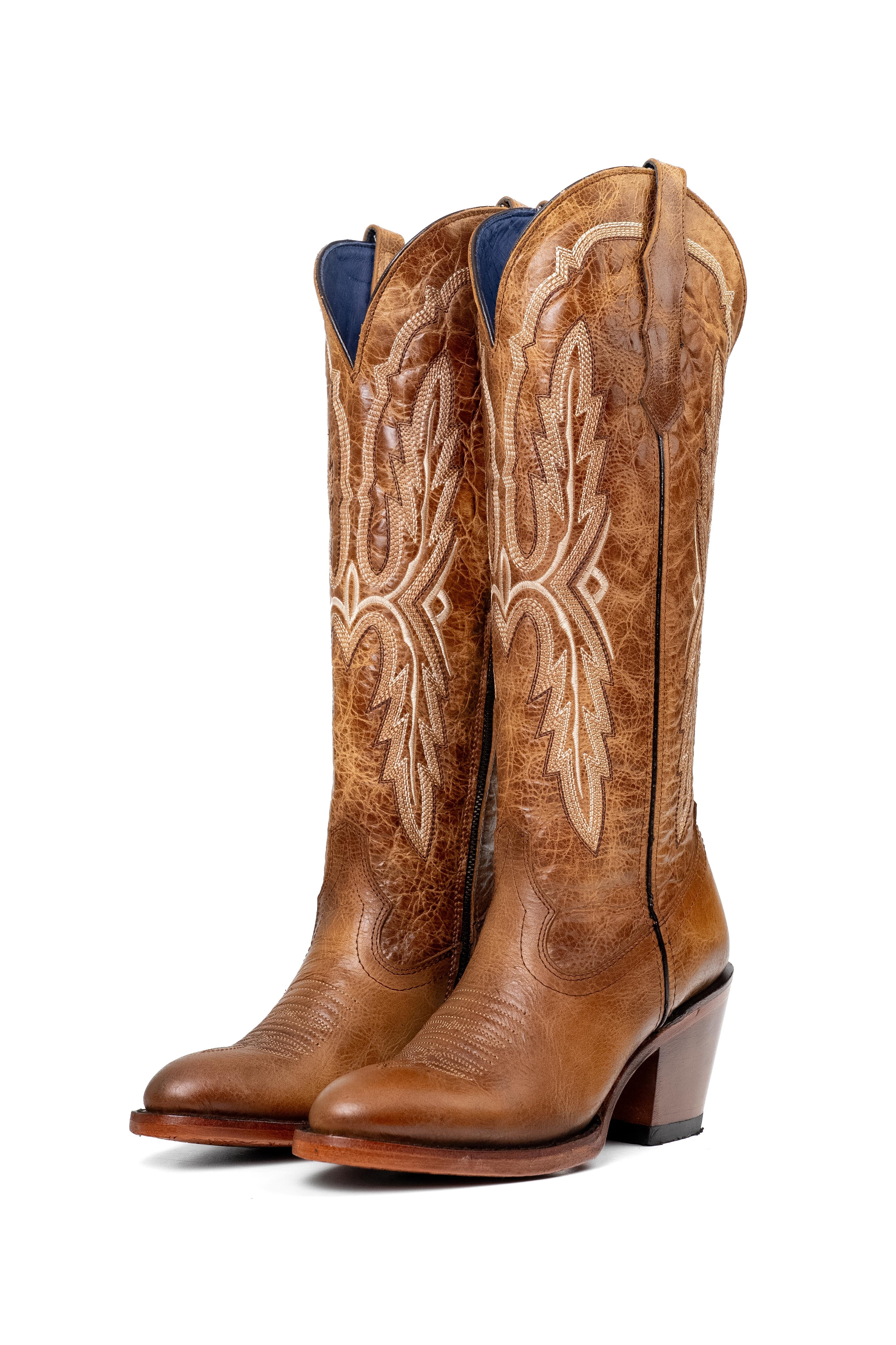 Amanda Tall Round Toe Cowgirl Boot - Image 12