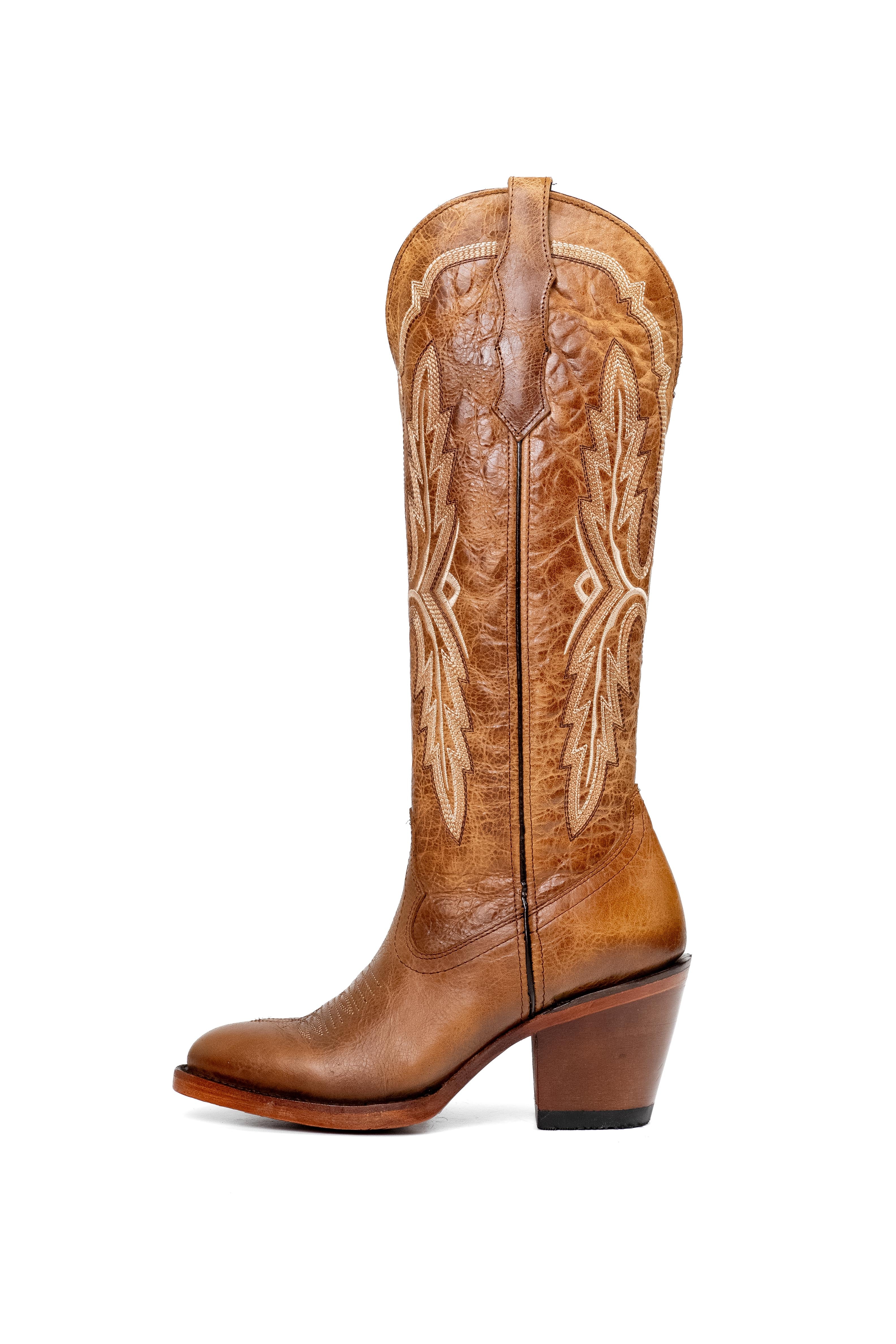 Amanda Tall Round Toe Cowgirl Boot - Image 13