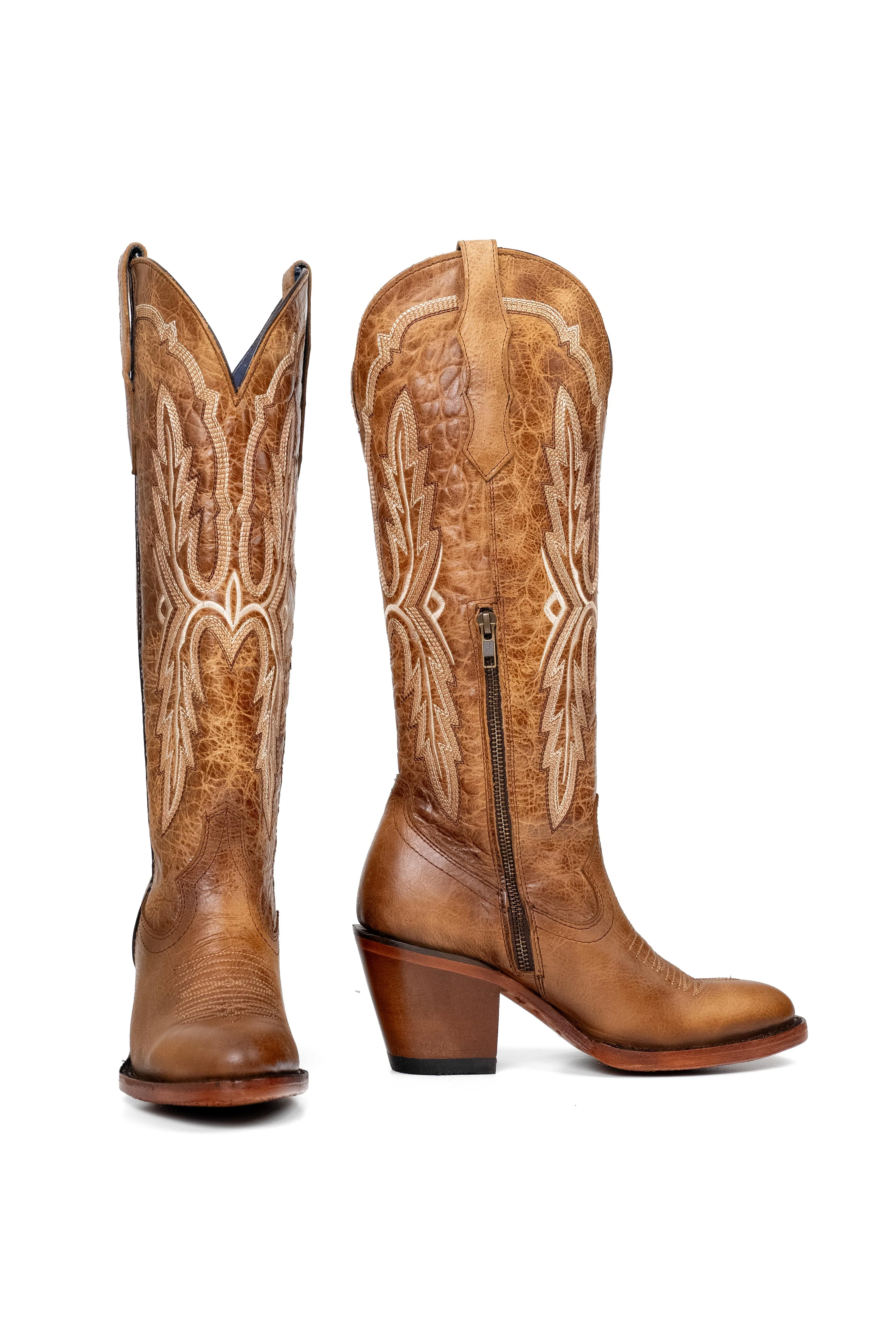 Amanda Tall Round Toe Cowgirl Boot - Image 15