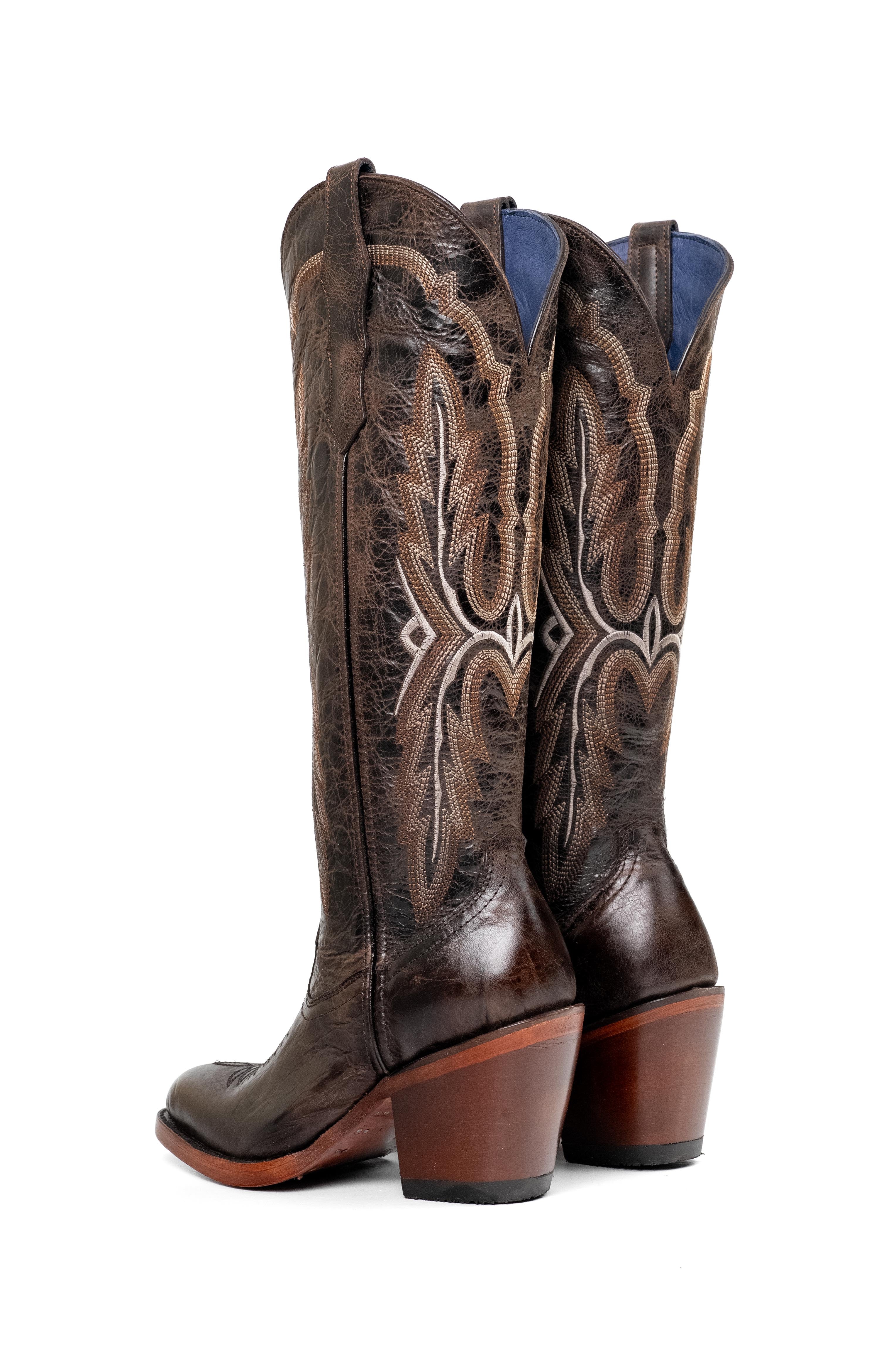 Amanda Tall Round Toe Cowgirl Boot - Image 8
