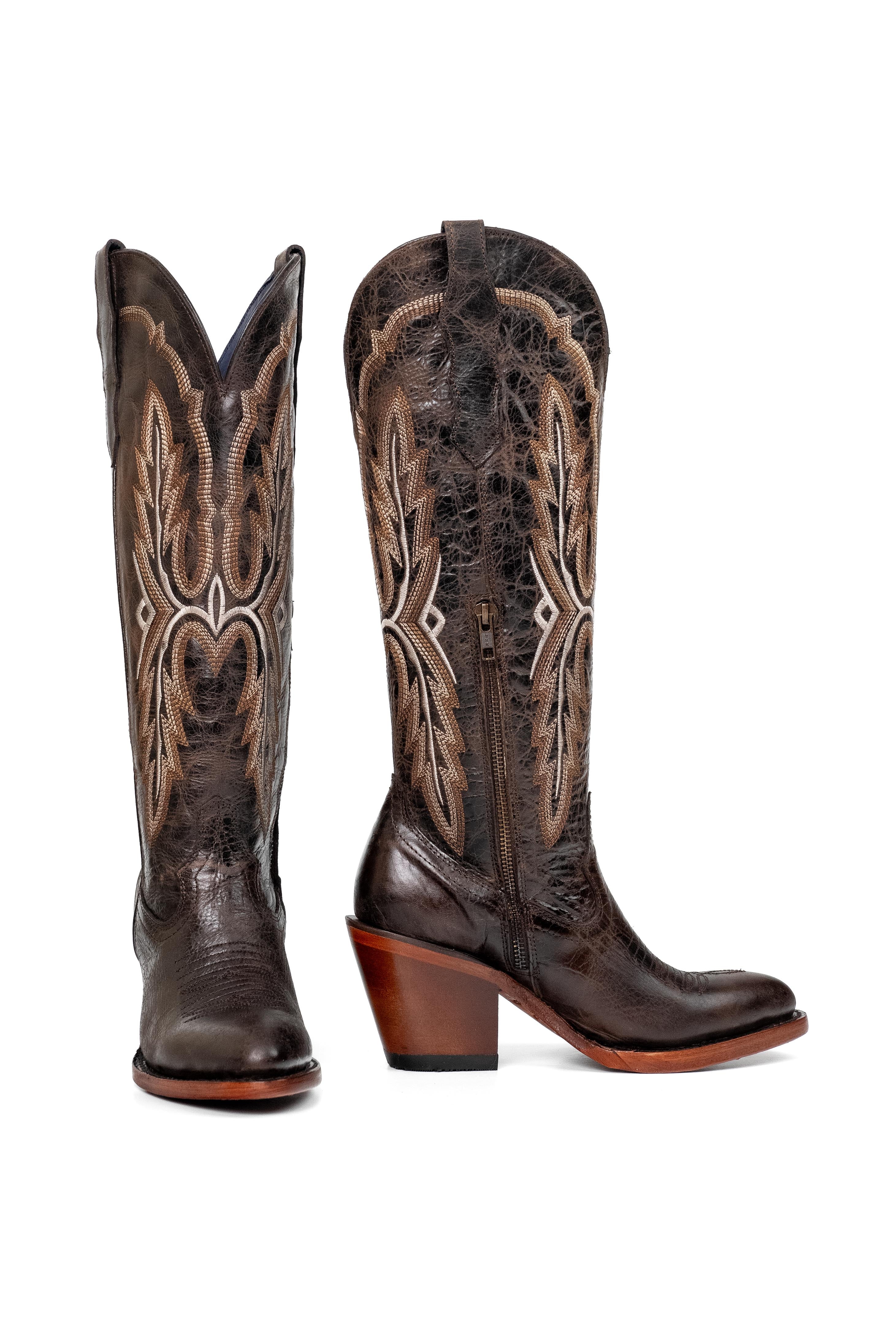 Amanda Tall Round Toe Cowgirl Boot - Image 9