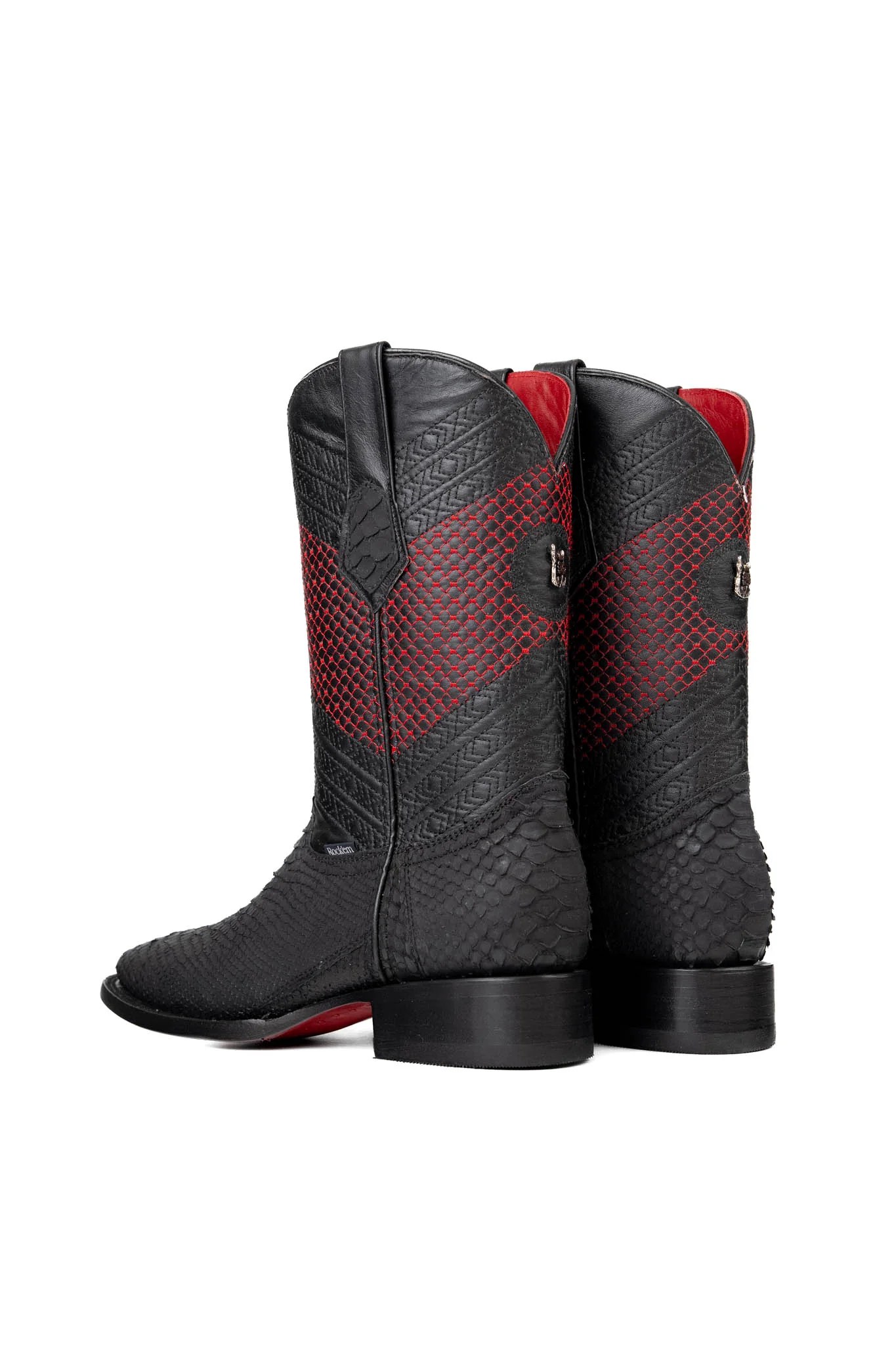 Andersen Python Red Bottom Square Toe Cowboy Boot - Image 3