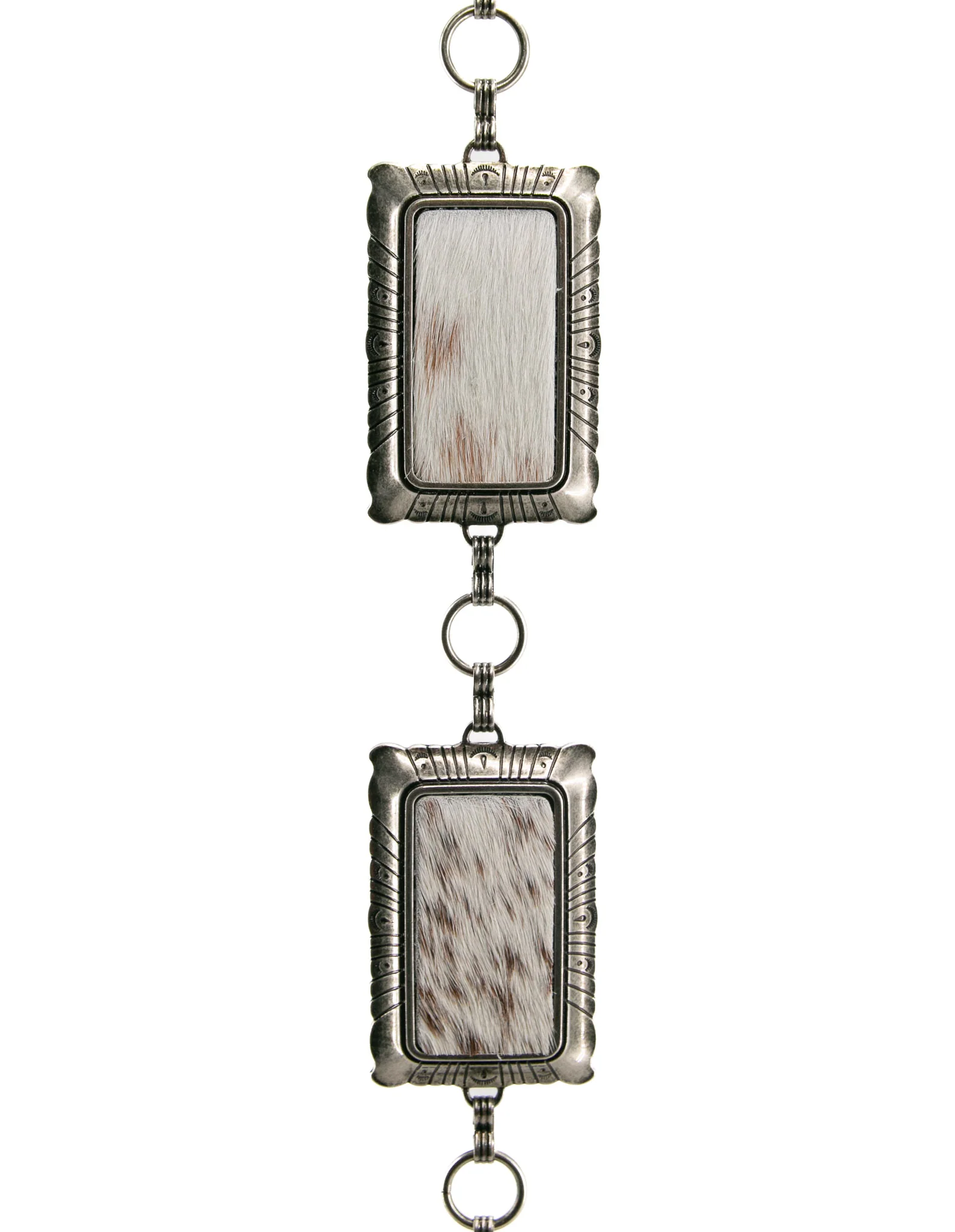 Angel Ranch Calf Hair Concho Chain Cowgirl Belt - Image 2