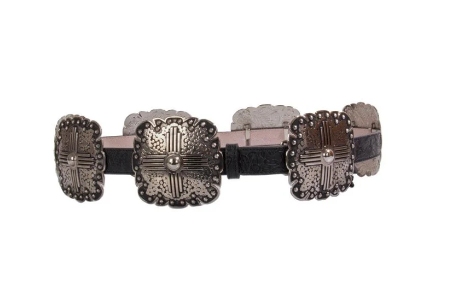Angel Ranch Copper Square Concho Cowgirl Belt - Image 6