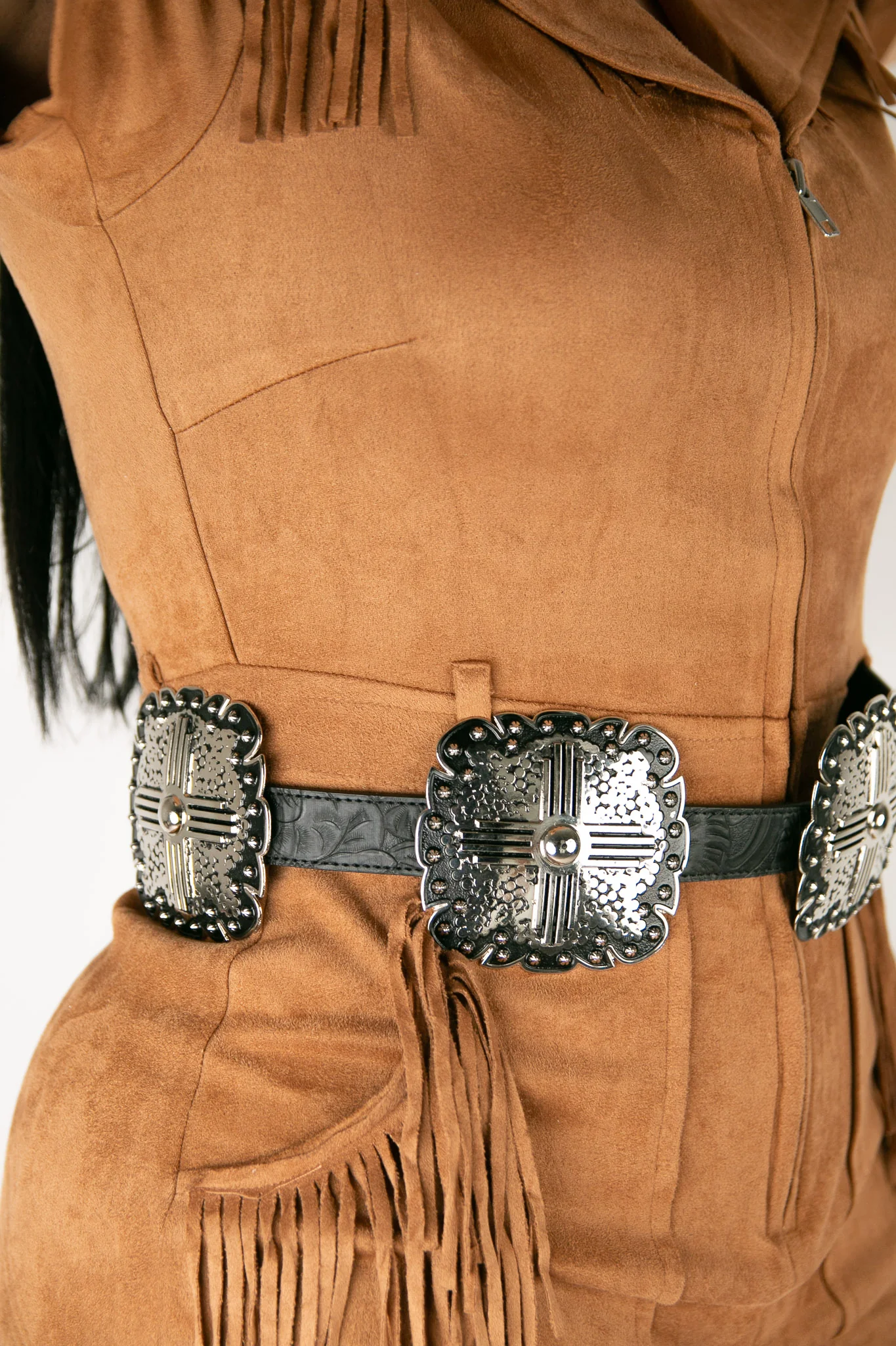 Angel Ranch Copper Square Concho Cowgirl Belt - Image 8