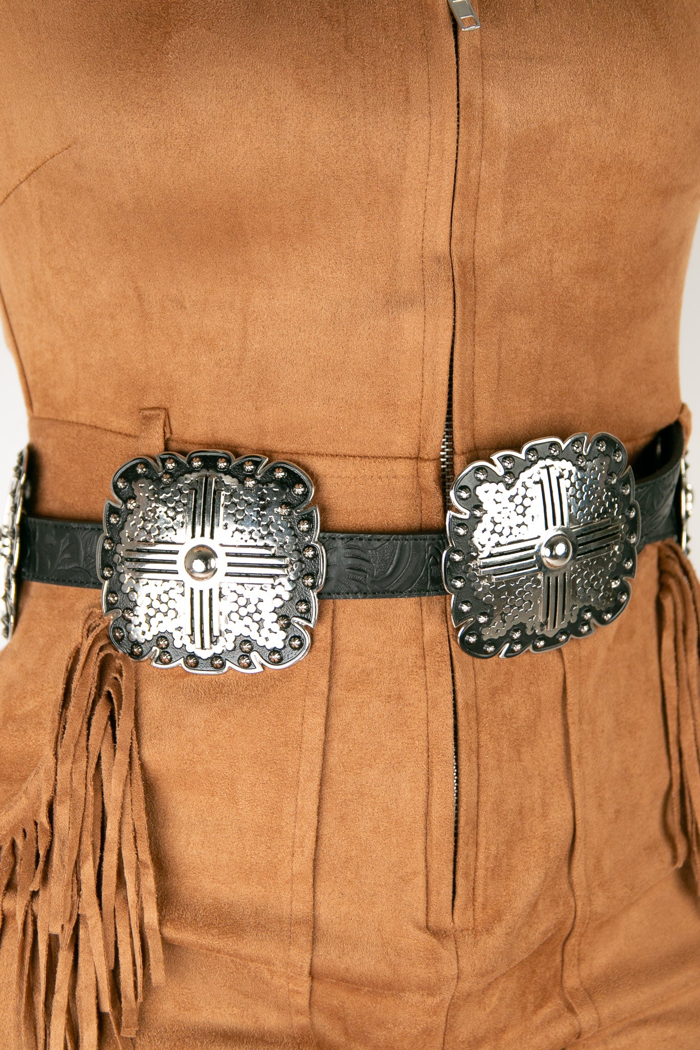 Angel Ranch Copper Square Concho Cowgirl Belt - Image 9