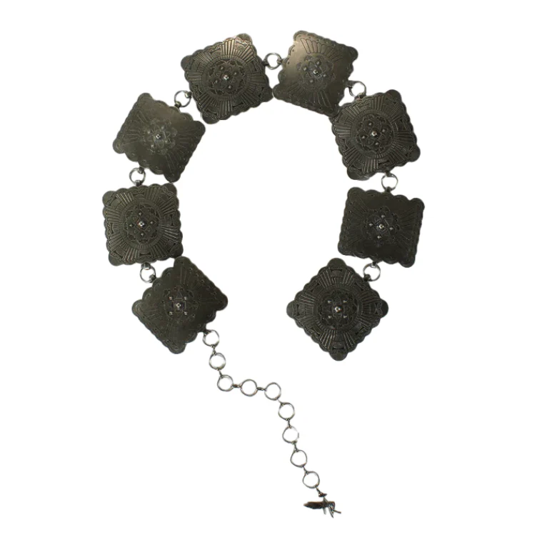 Angel Ranch Square Concho Chain Cowgirl Belt