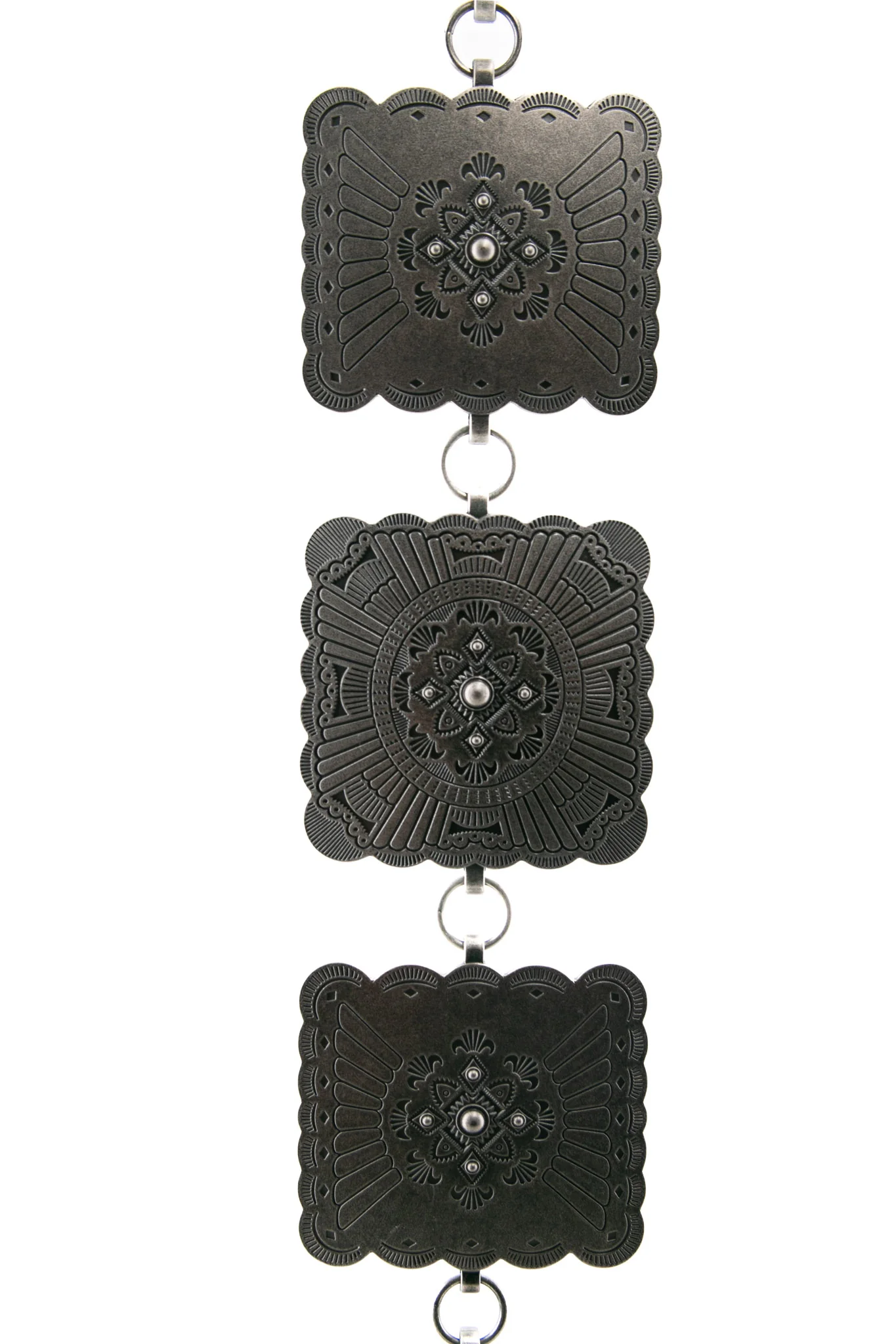 Angel Ranch Square Concho Chain Cowgirl Belt - Image 2