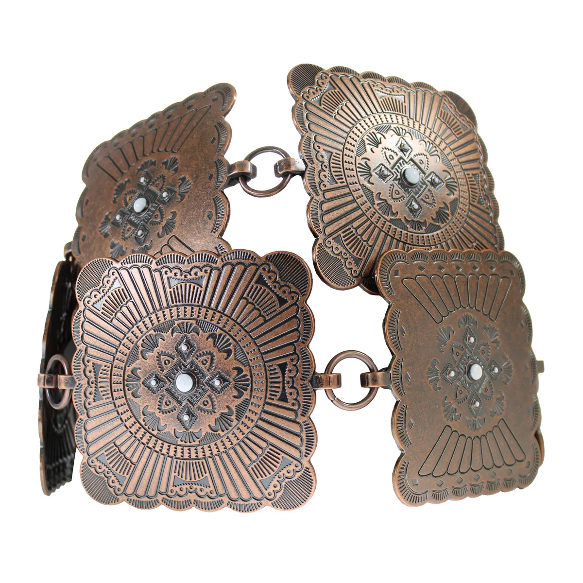 Angel Ranch Square Concho Chain Cowgirl Belt - Image 6