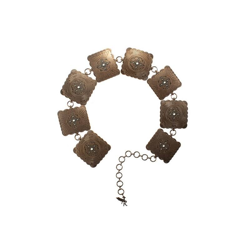 Angel Ranch Square Concho Chain Cowgirl Belt - Image 7