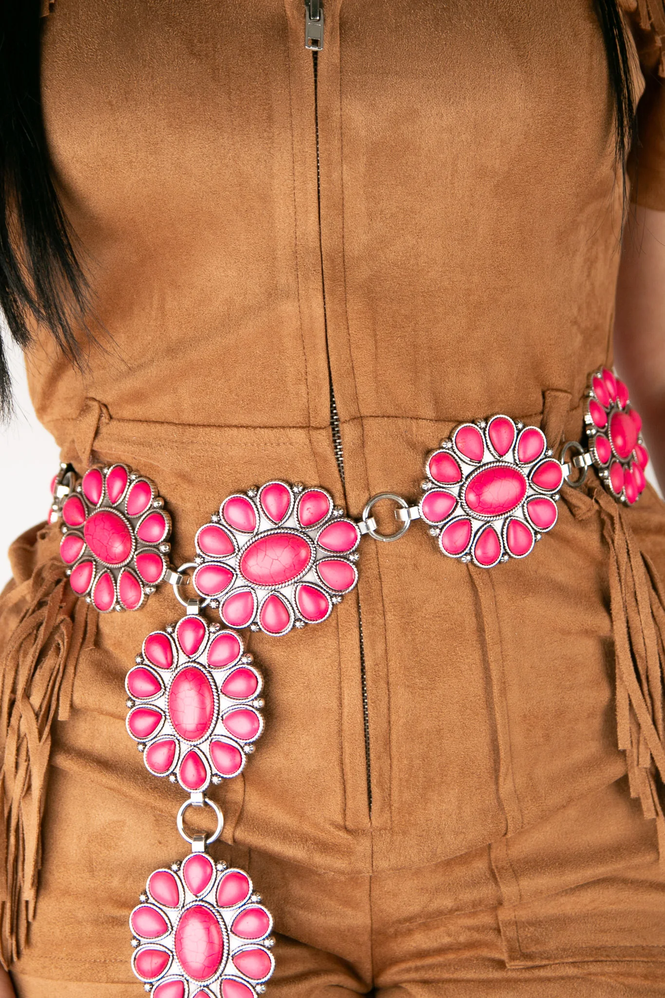 Angel Ranch Western Chain Conchos Cowgirl Belt - Image 8