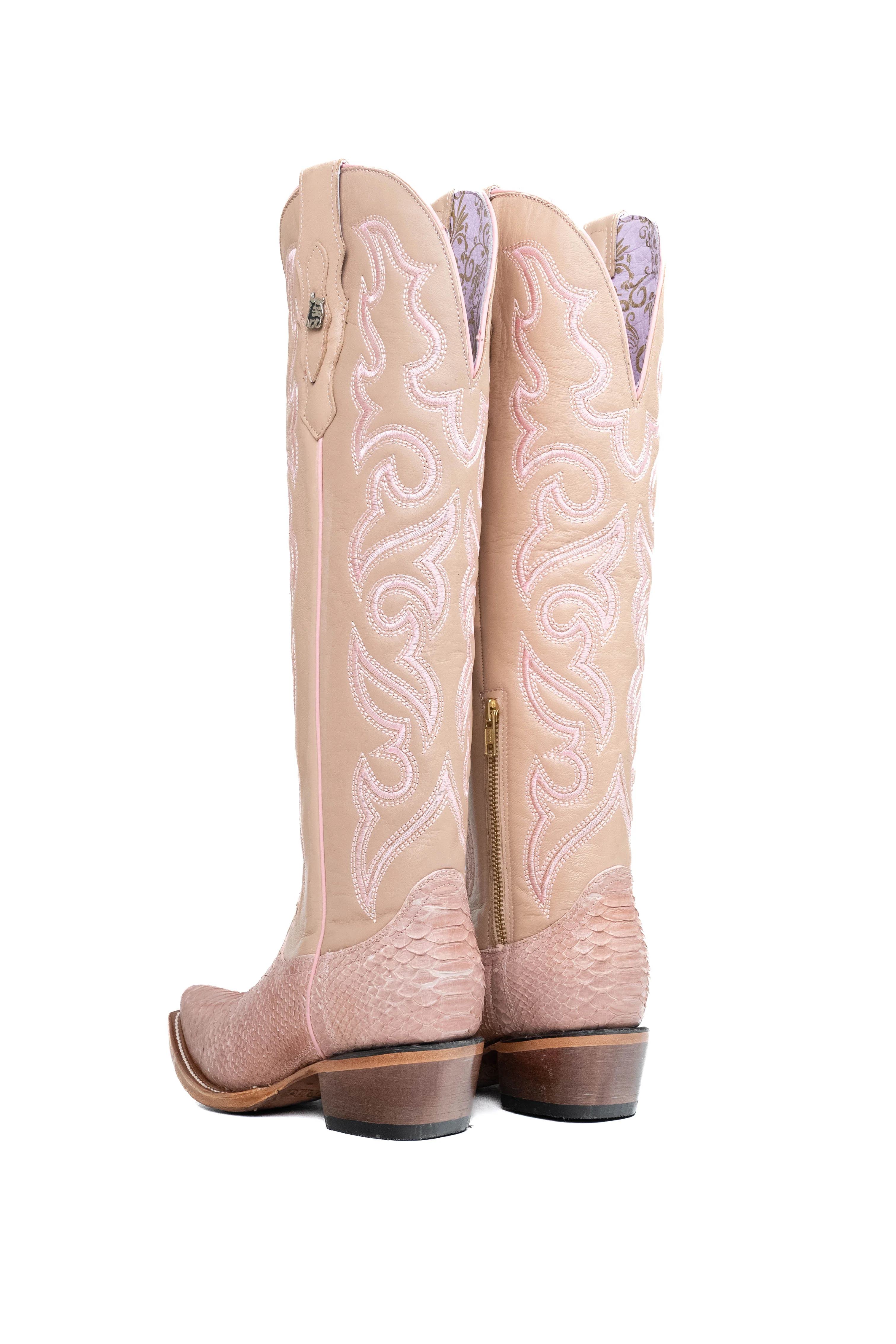 Ariana Python Tall Snip Toe Cowgirl Boot - Image 10
