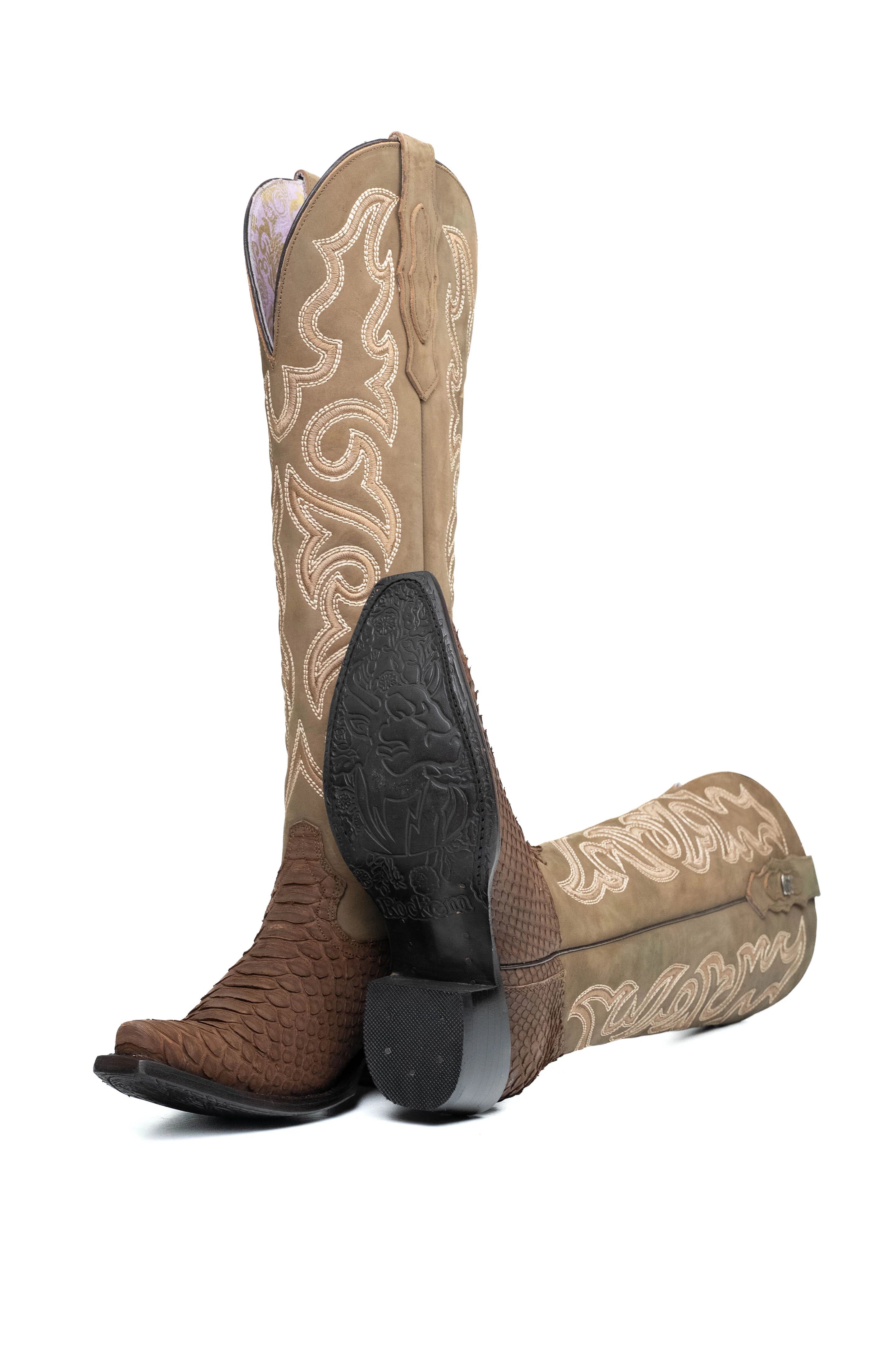 Ariana Python Tall Snip Toe Cowgirl Boot - Image 17