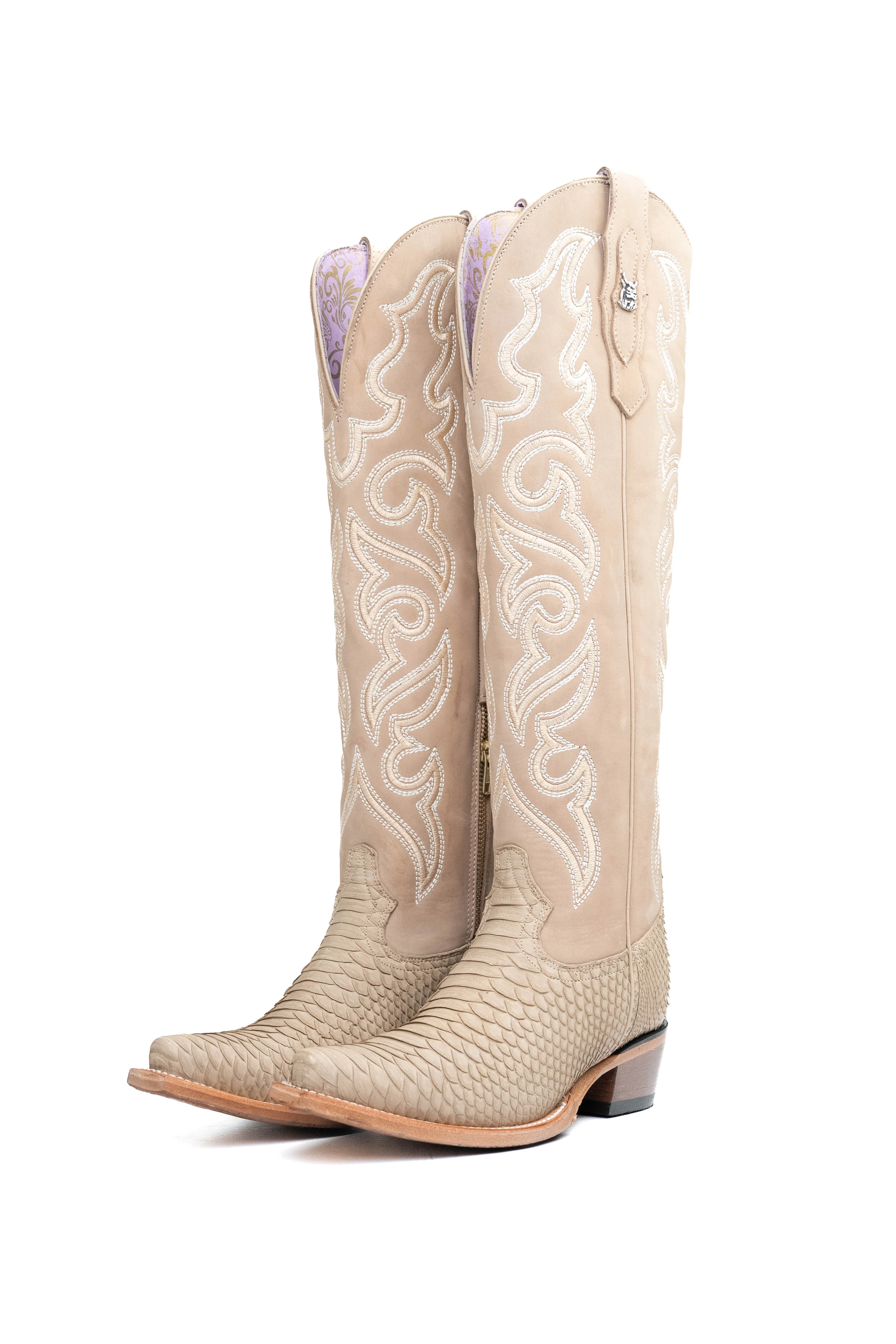 Ariana Python Tall Snip Toe Cowgirl Boot - Image 19