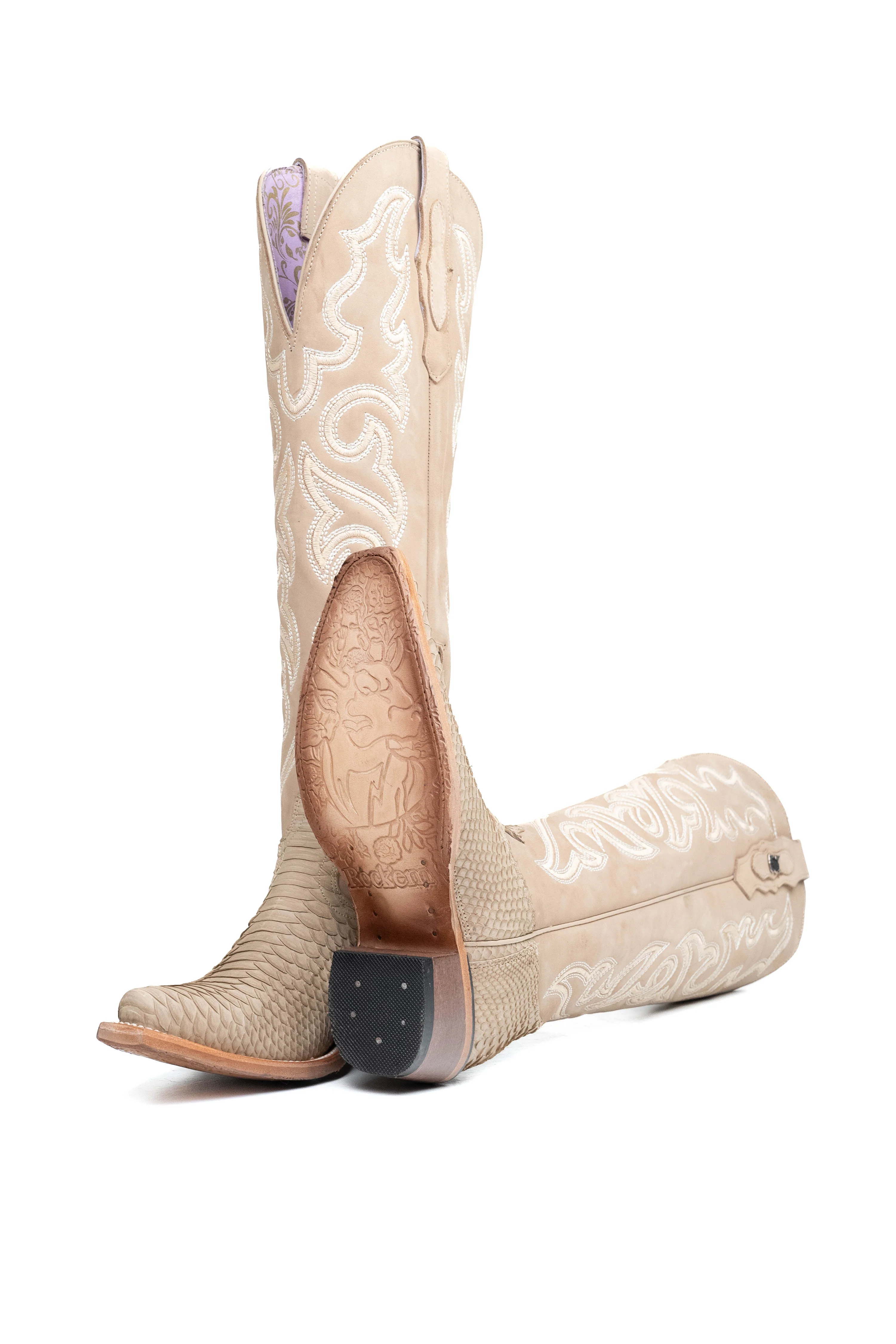 Ariana Python Tall Snip Toe Cowgirl Boot - Image 23