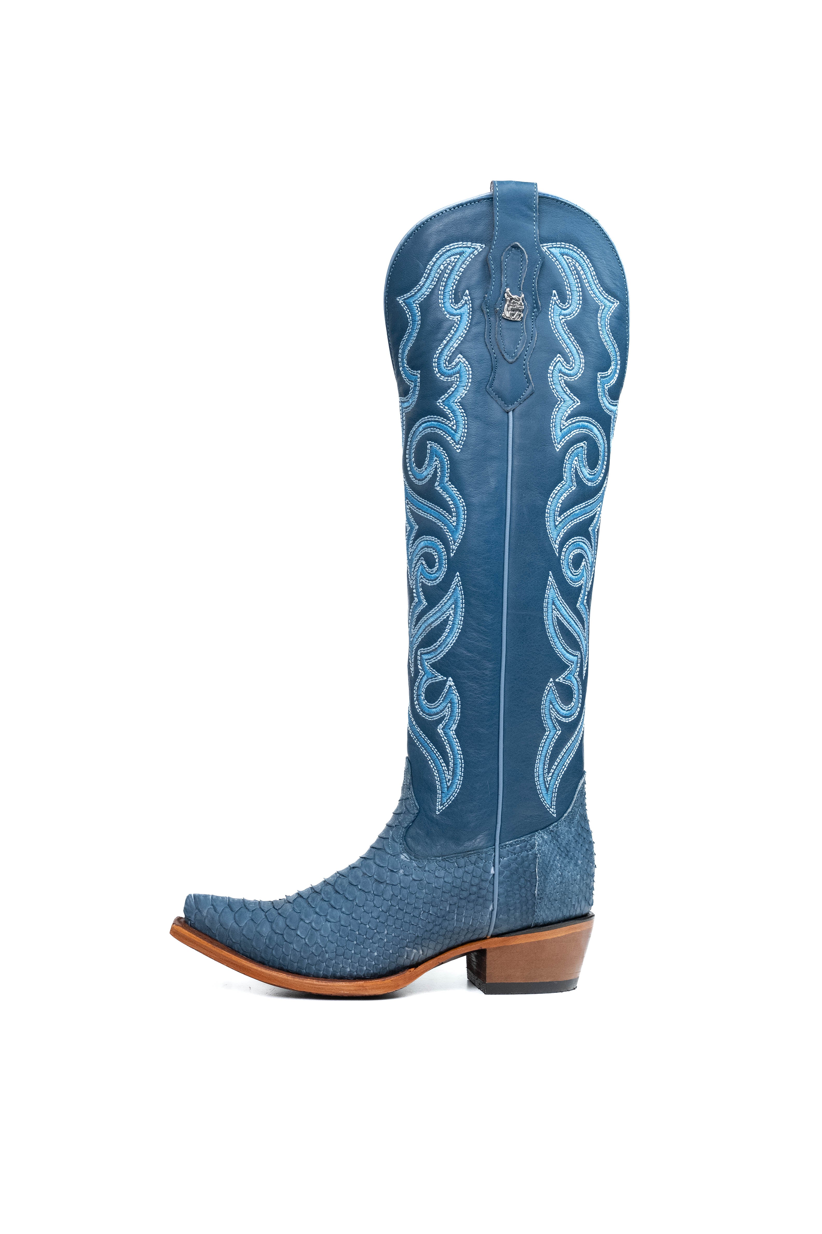 Ariana Python Tall Snip Toe Cowgirl Boot - Image 32