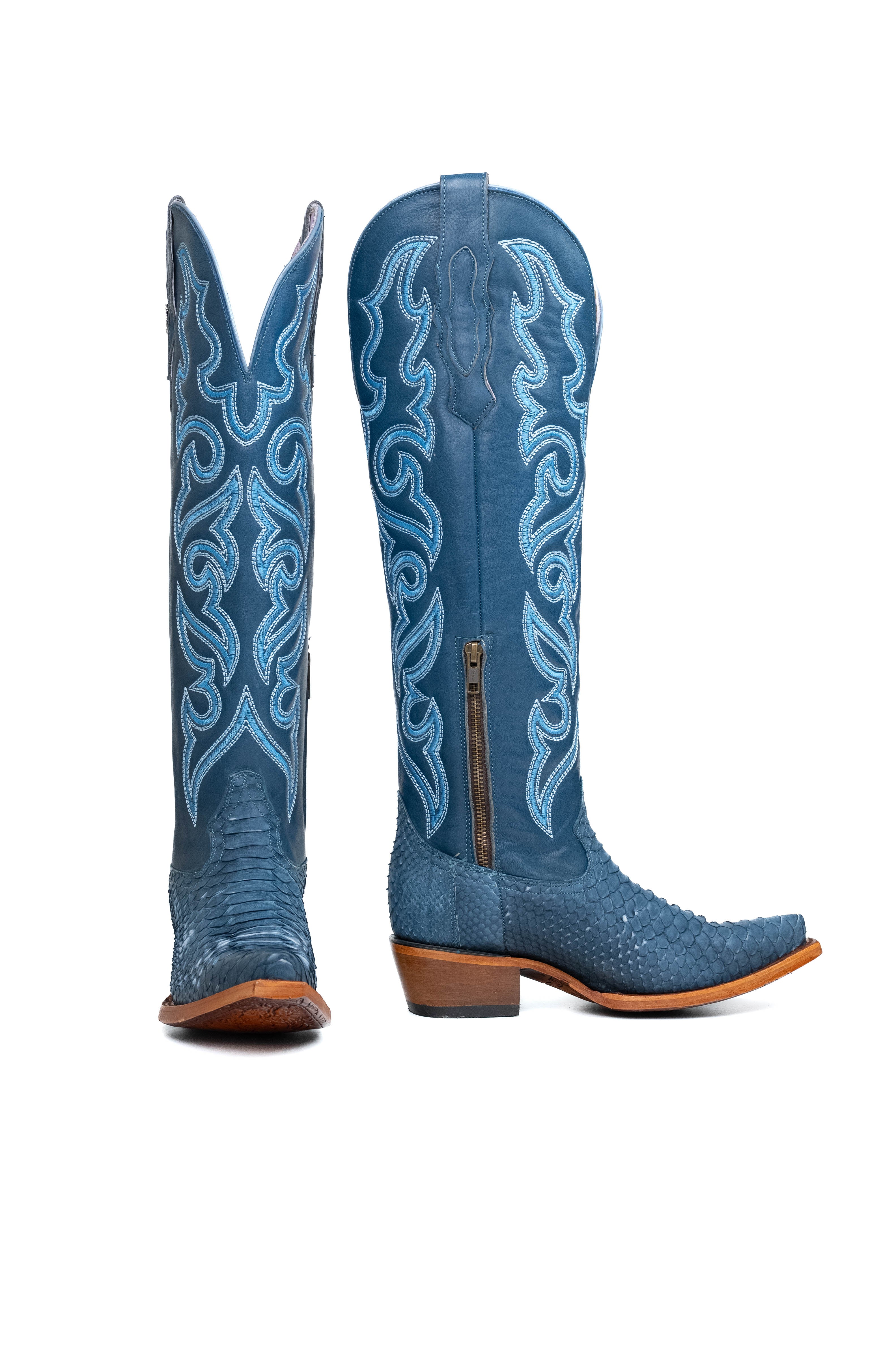 Ariana Python Tall Snip Toe Cowgirl Boot - Image 33