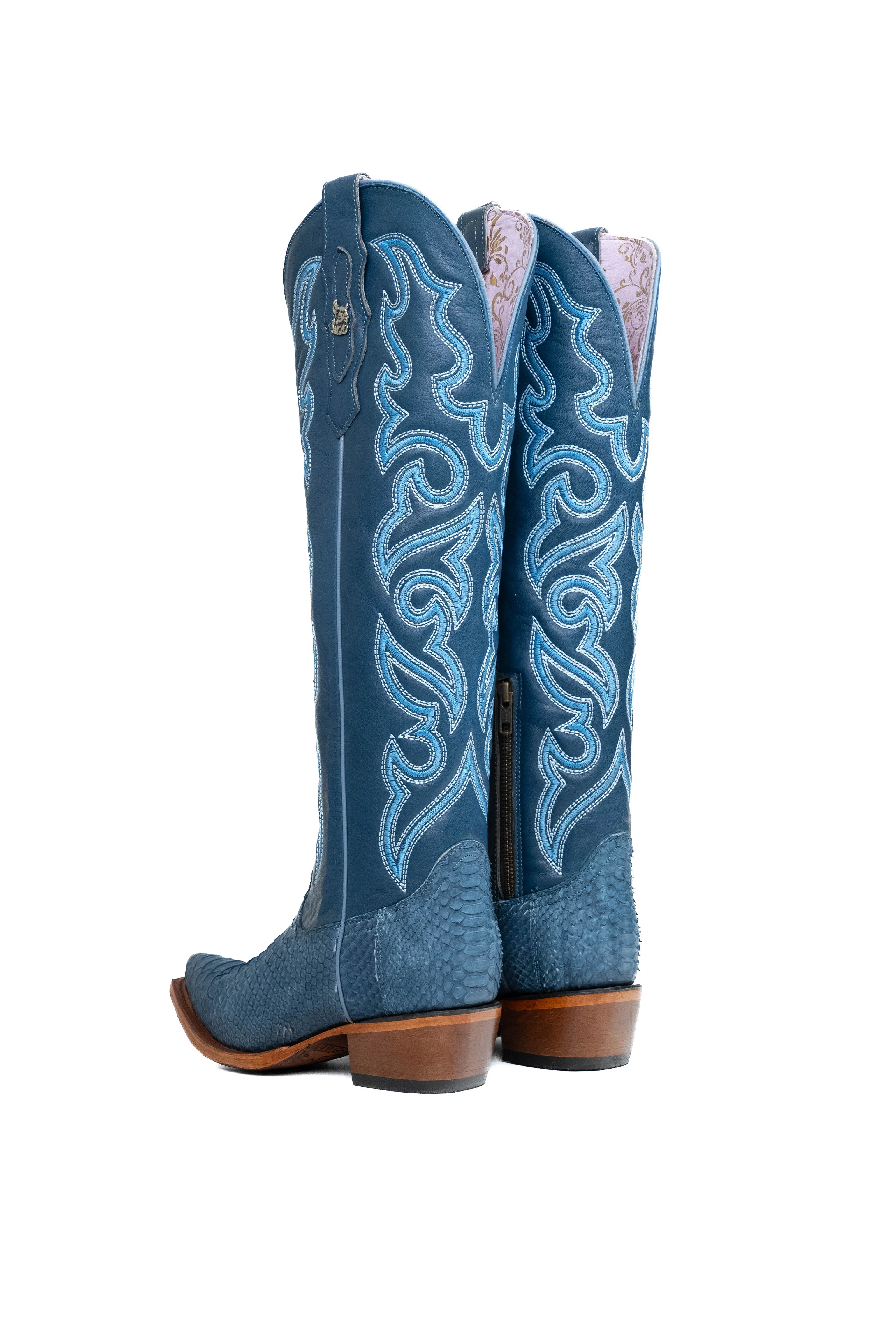 Ariana Python Tall Snip Toe Cowgirl Boot - Image 34