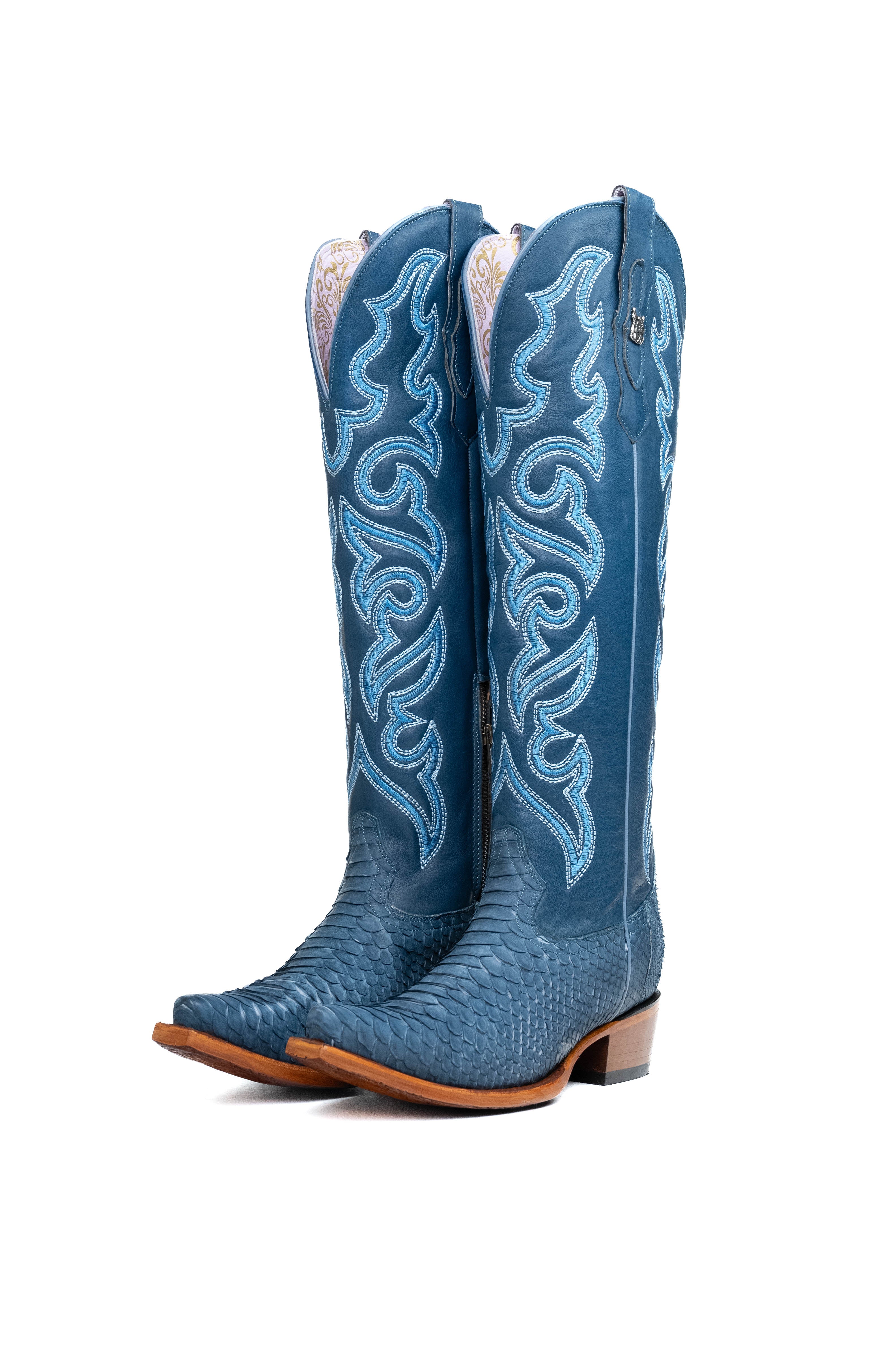 Ariana Python Tall Snip Toe Cowgirl Boot - Image 36