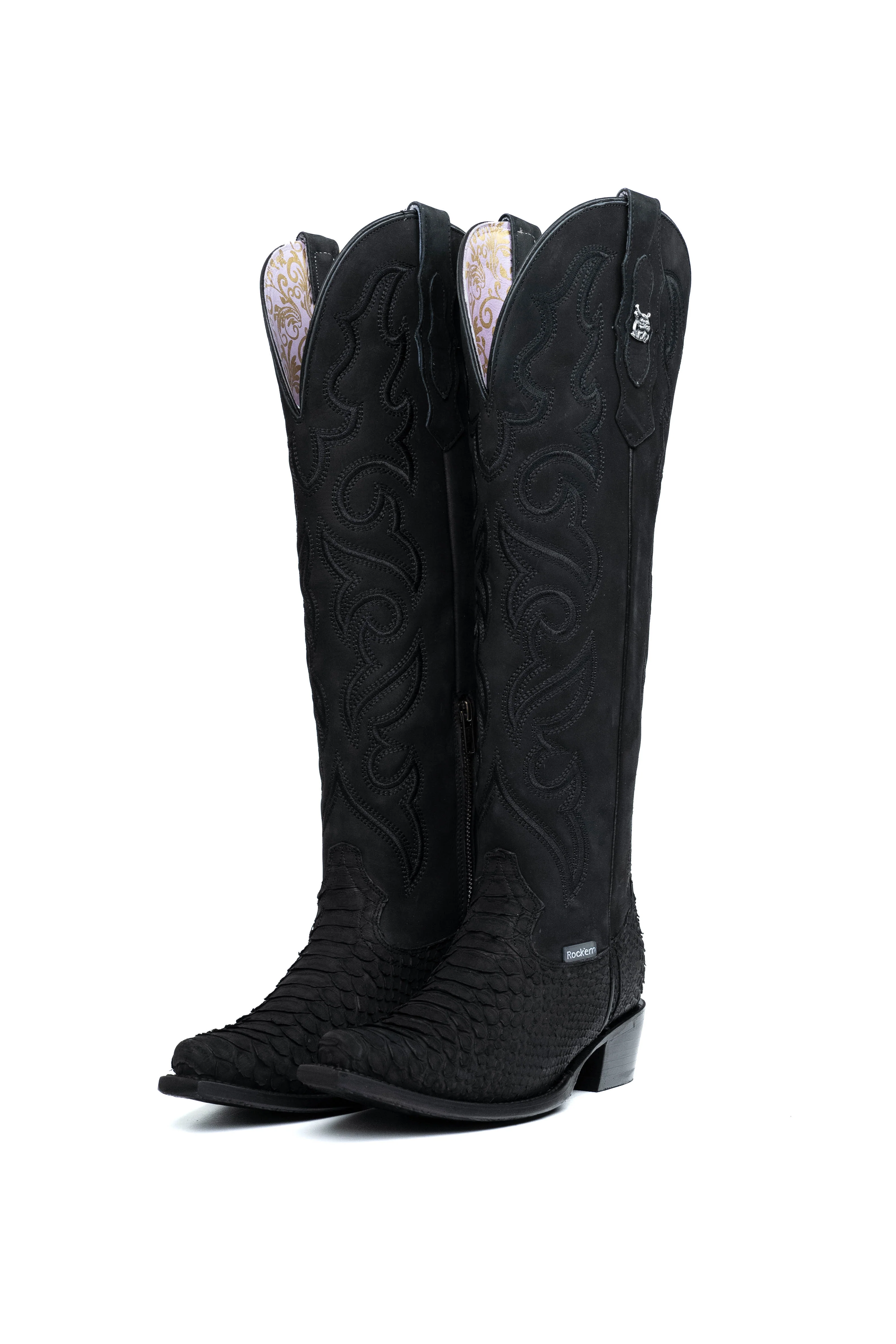 Ariana Python Tall Snip Toe Cowgirl Boot - Image 37