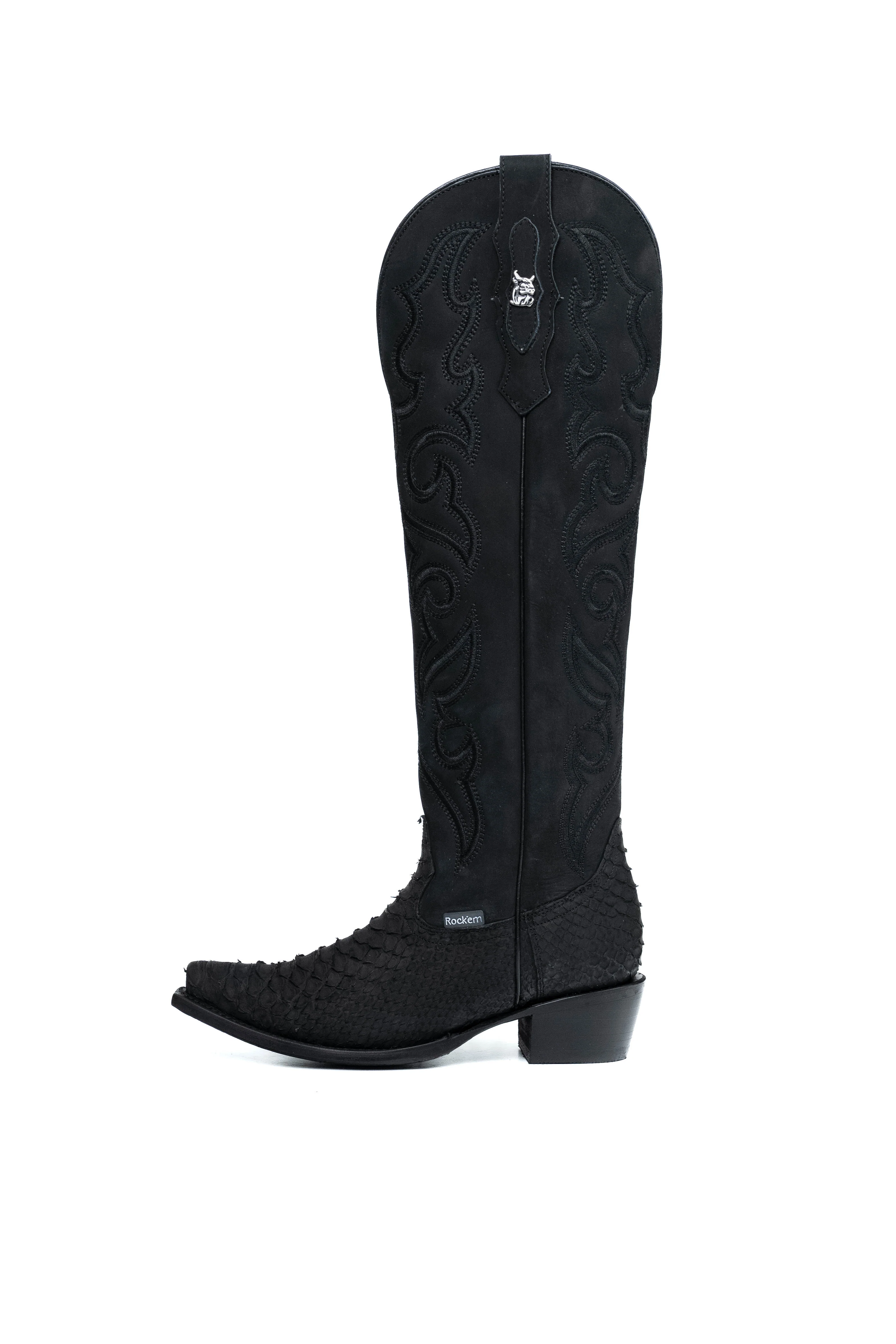 Ariana Python Tall Snip Toe Cowgirl Boot - Image 38