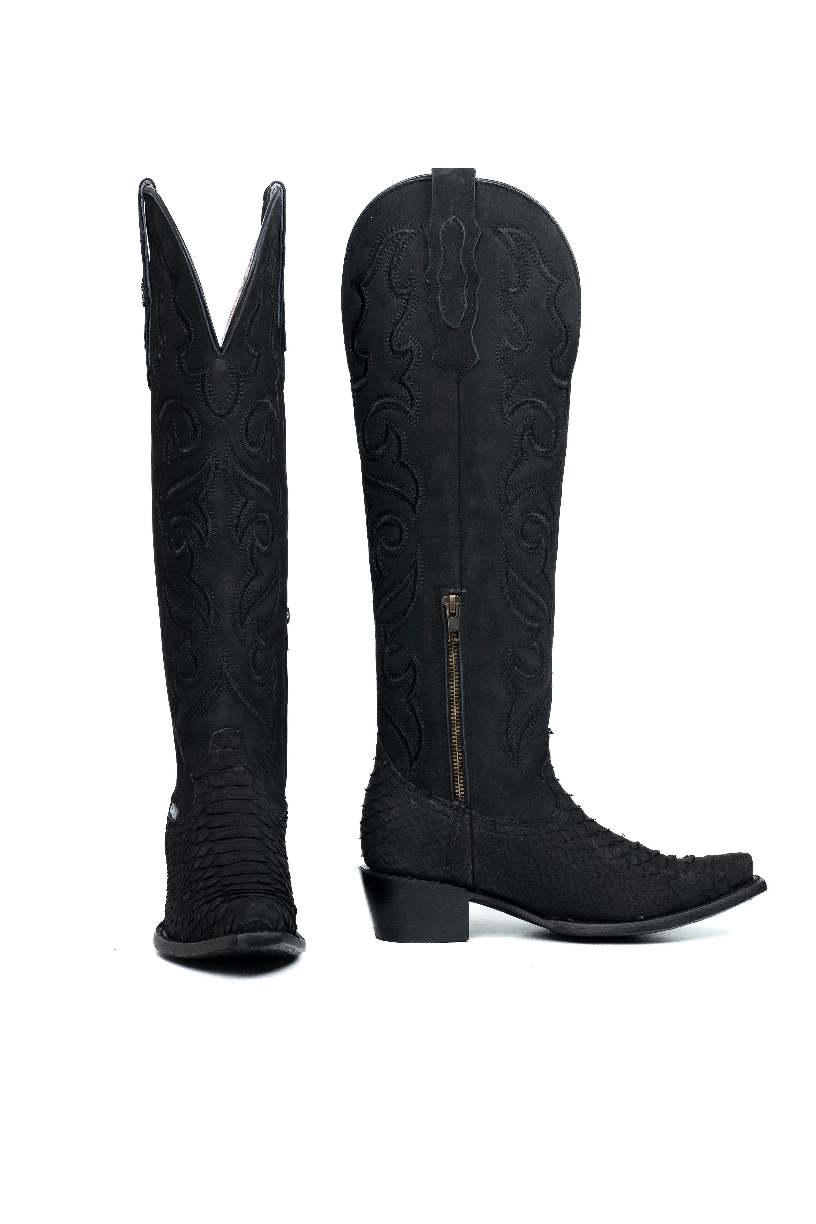 Ariana Python Tall Snip Toe Cowgirl Boot - Image 39