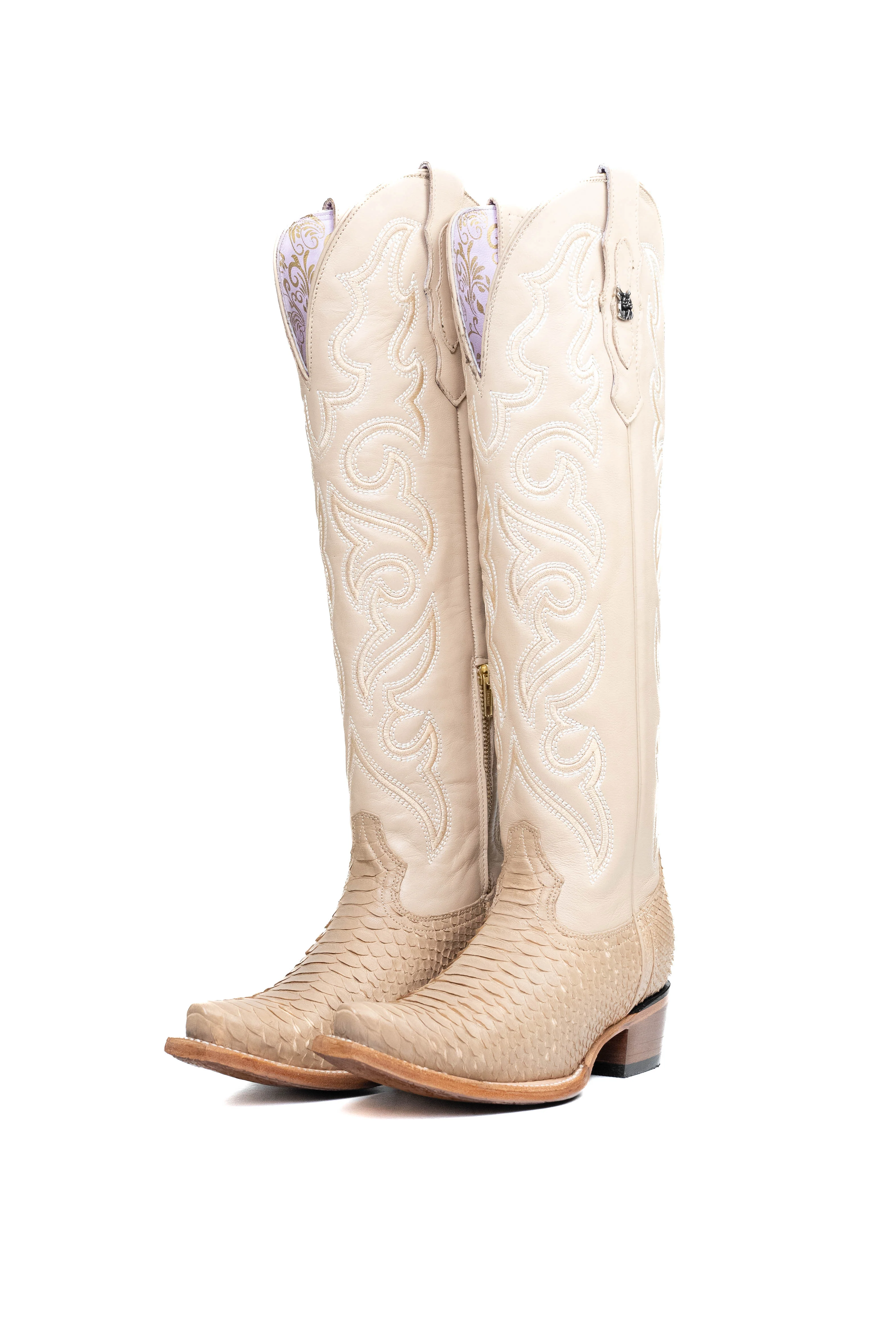 Ariana Python Tall Snip Toe Cowgirl Boot - Image 43