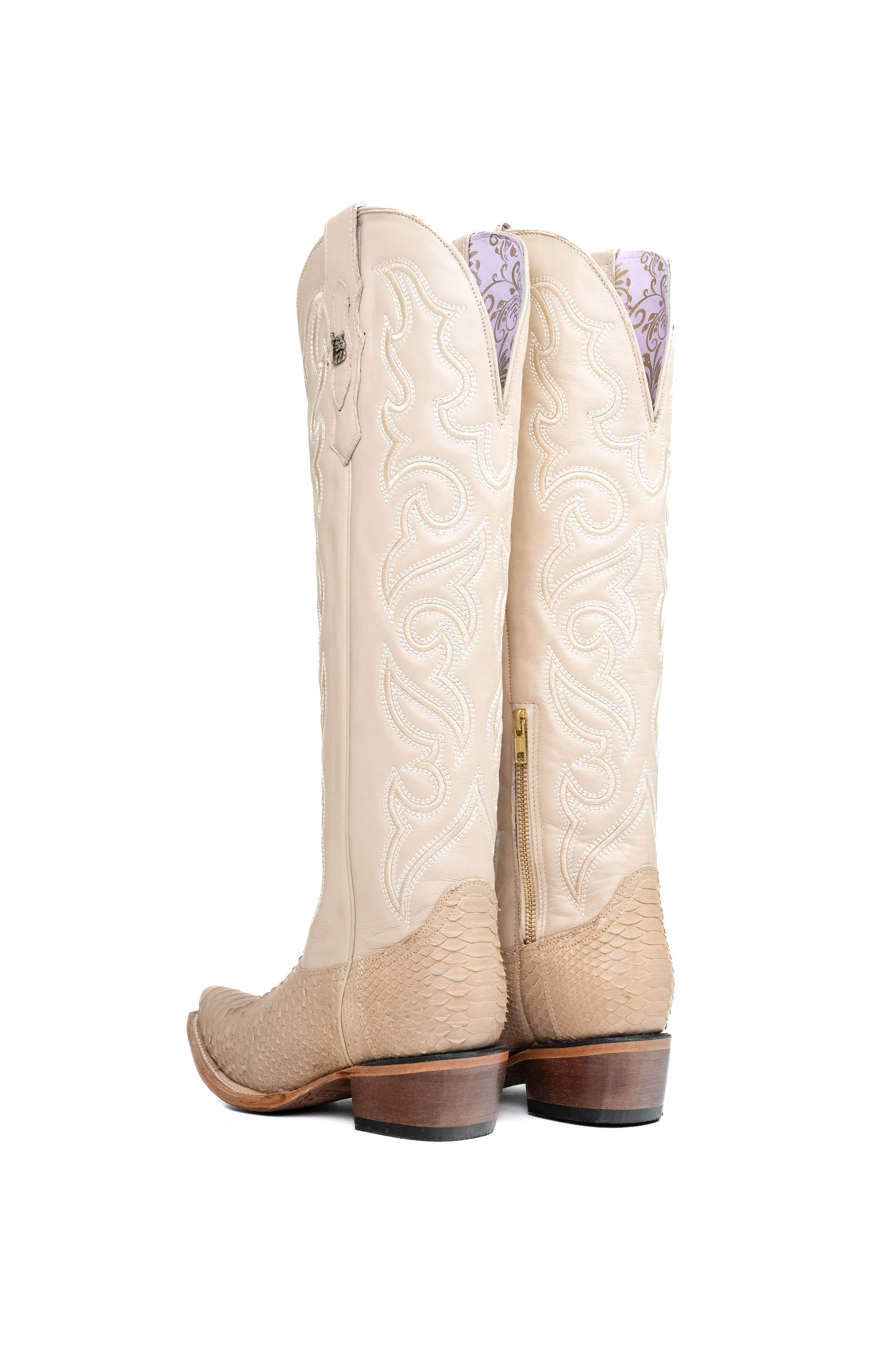 Ariana Python Tall Snip Toe Cowgirl Boot - Image 45