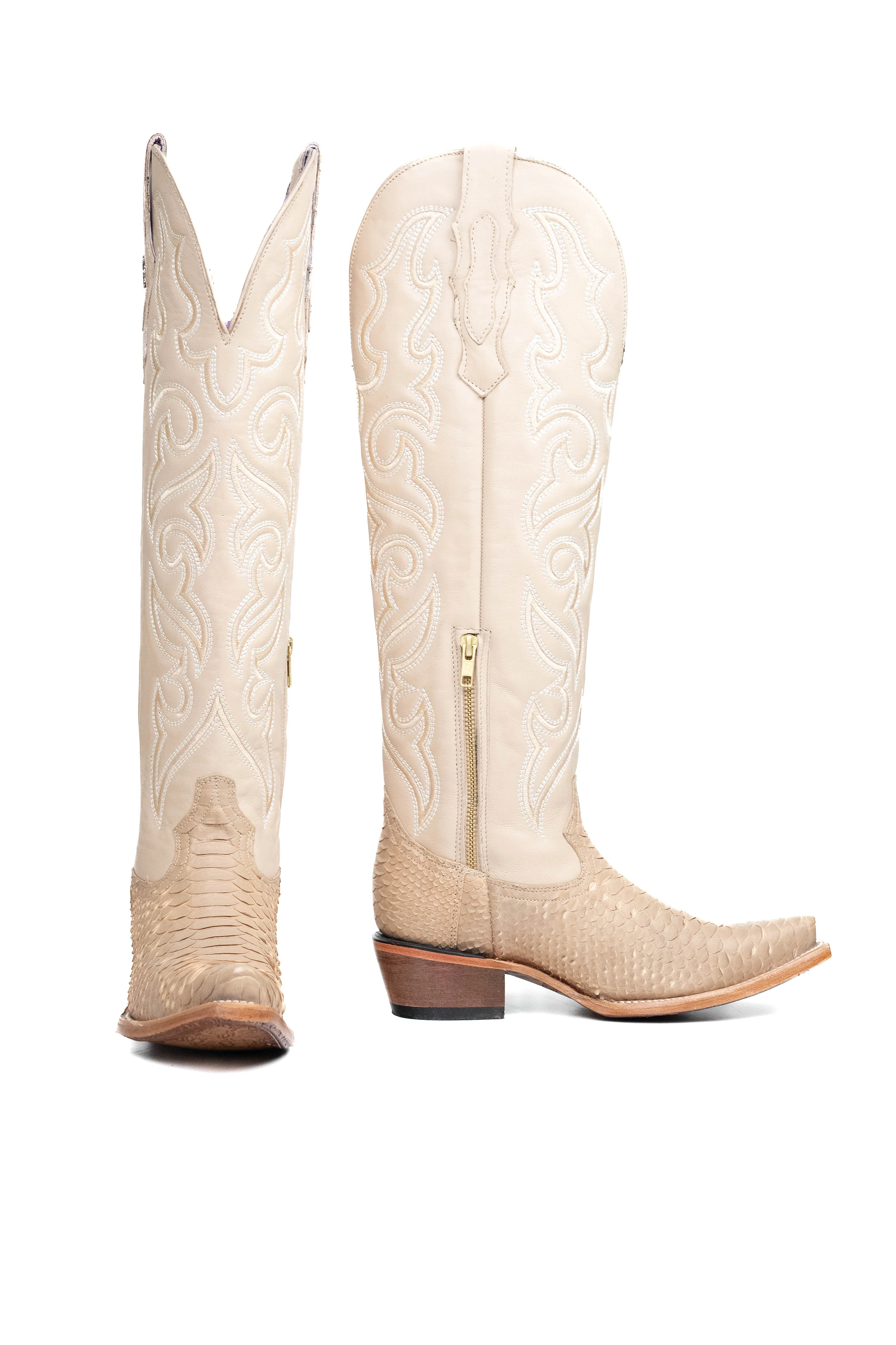 Ariana Python Tall Snip Toe Cowgirl Boot - Image 46