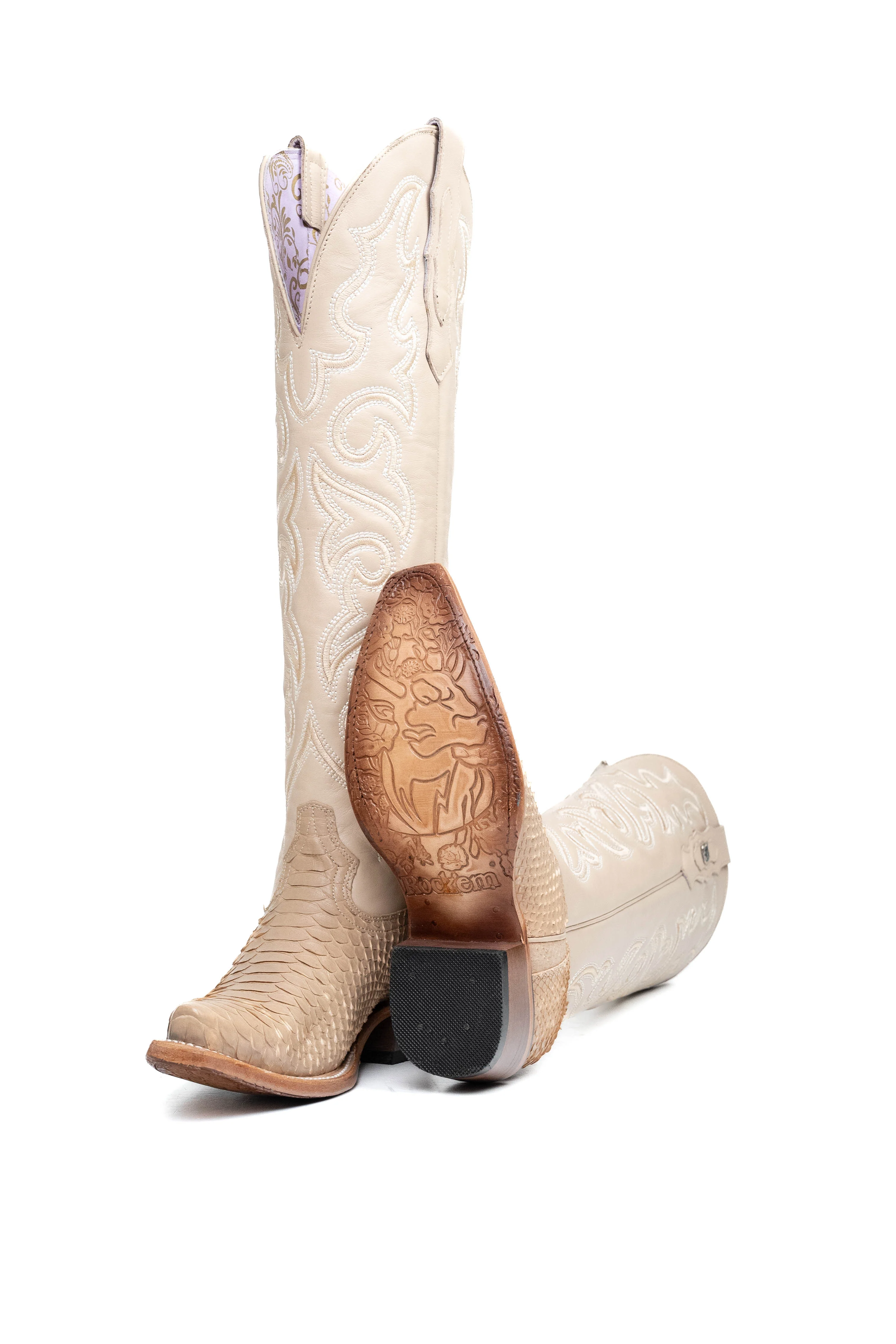 Ariana Python Tall Snip Toe Cowgirl Boot - Image 47