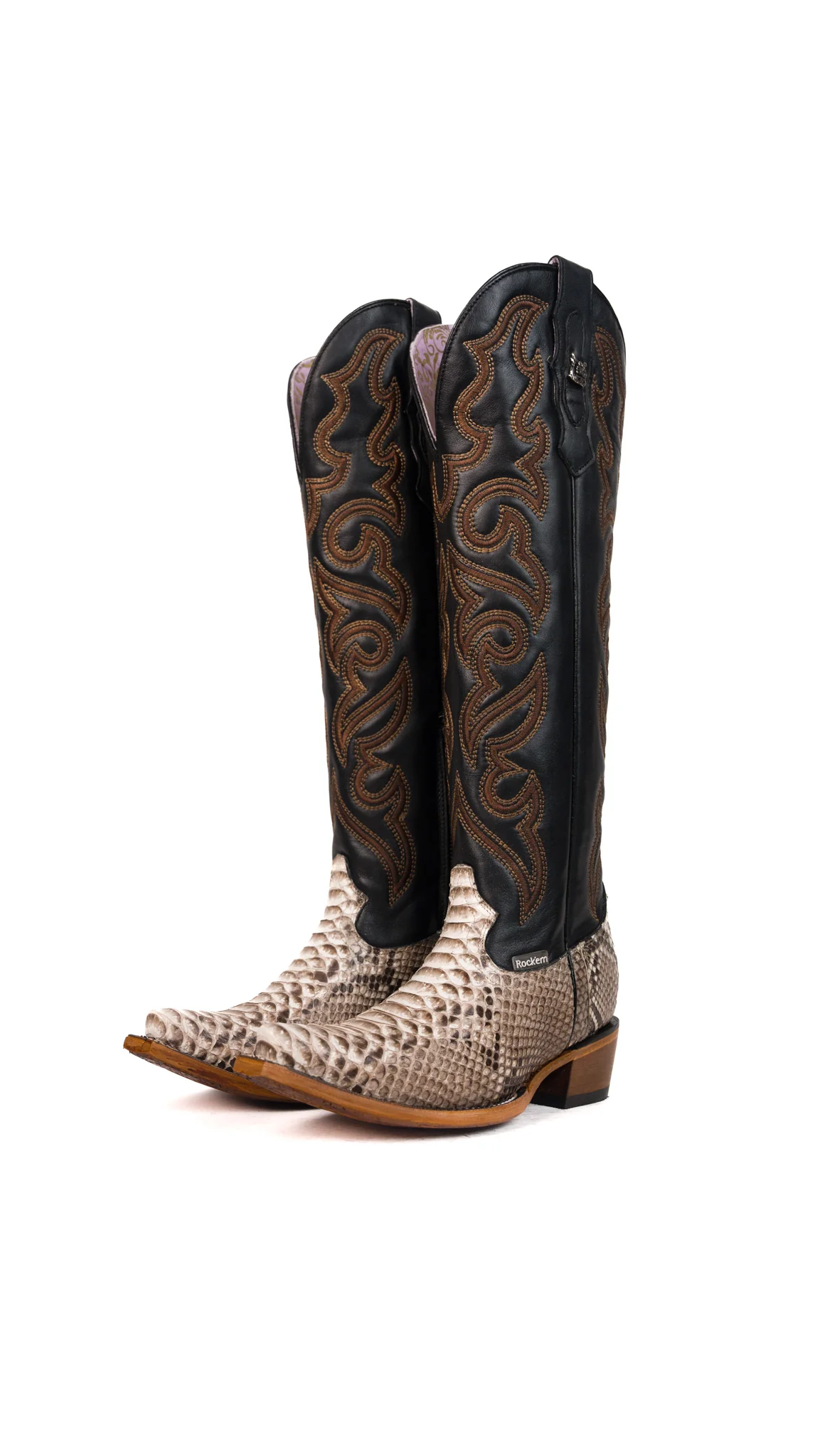 Ariana Python Tall Snip Toe Cowgirl Boot - Image 49