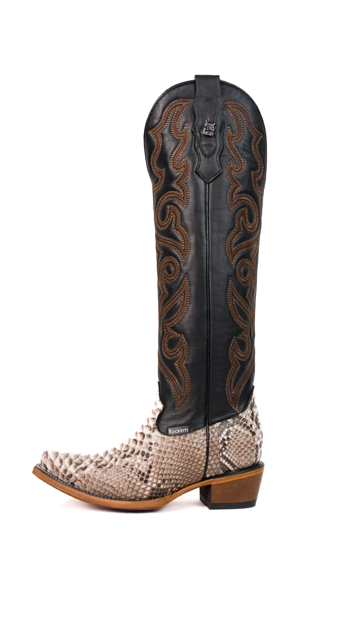 Ariana Python Tall Snip Toe Cowgirl Boot - Image 50