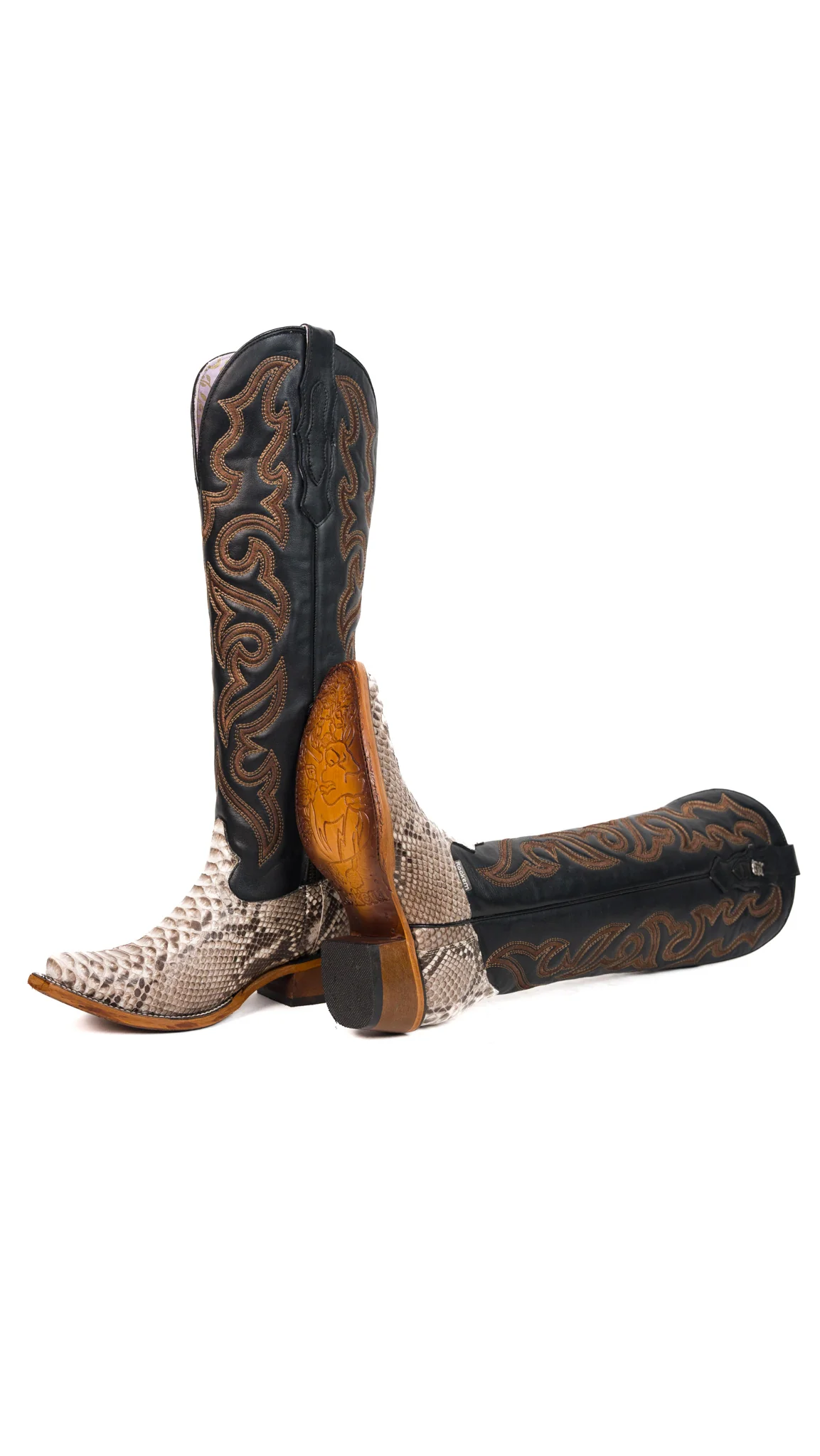 Ariana Python Tall Snip Toe Cowgirl Boot - Image 52
